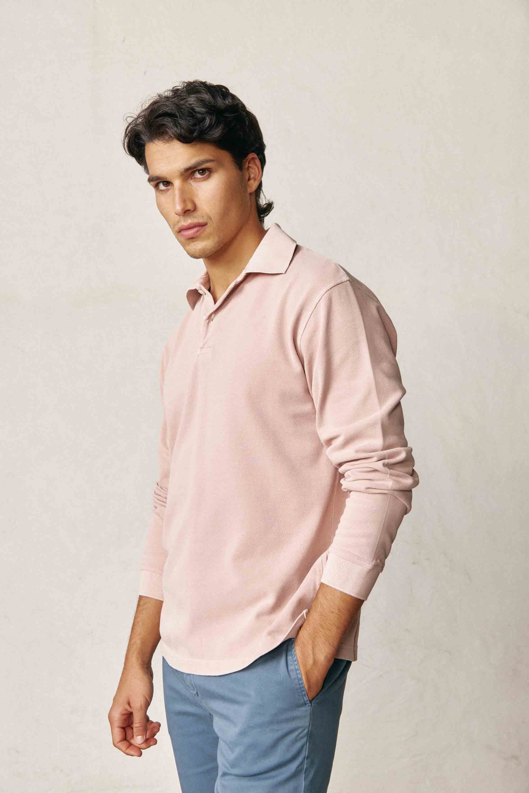 Polo Manga Larga - Rosa - Fernando de Cárcer