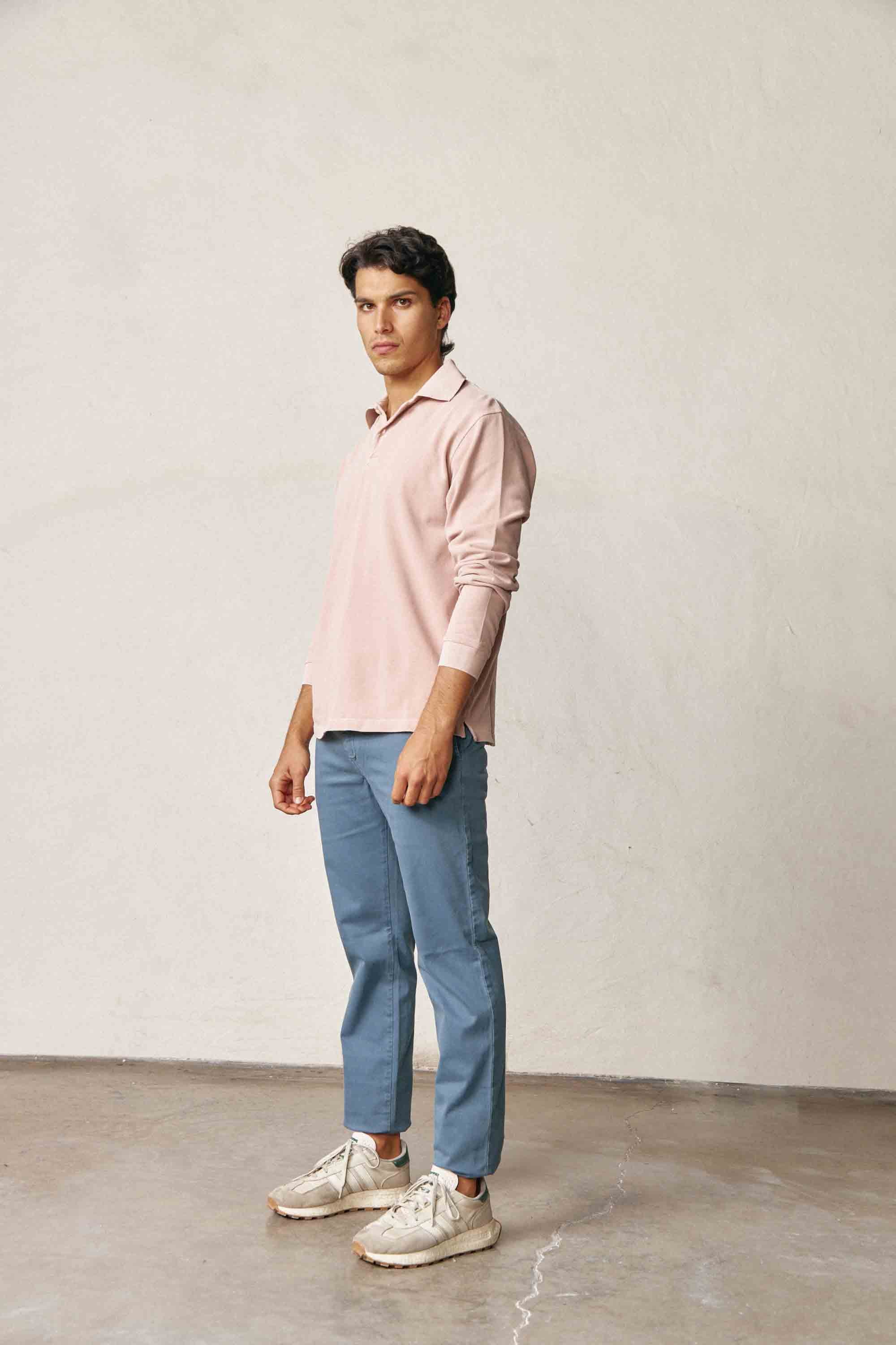 Polo Manga Larga - Rosa - Fernando de Cárcer