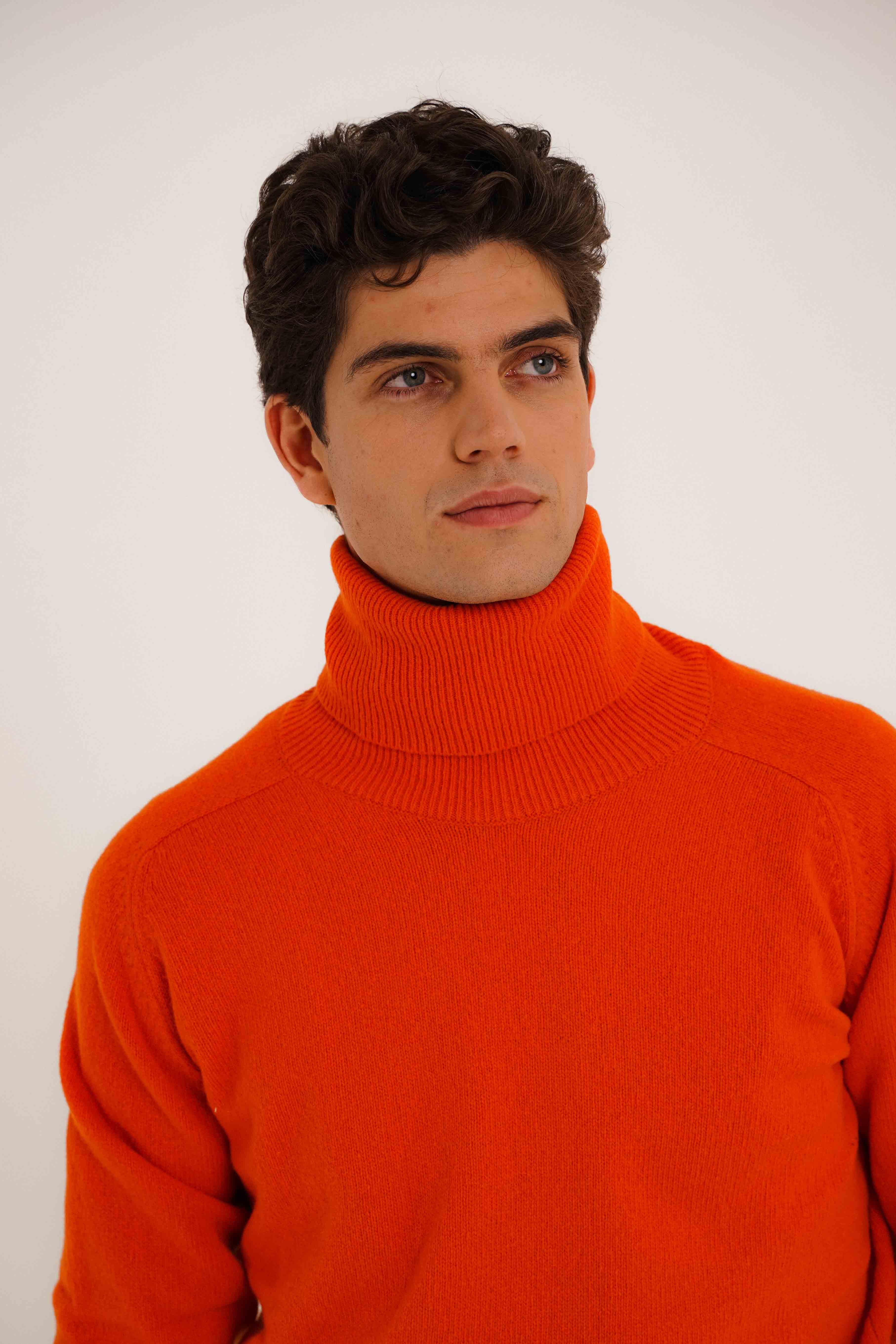 Jersey Cuello Vuelto Lambswool - Mandarina - Fernando de Cárcer