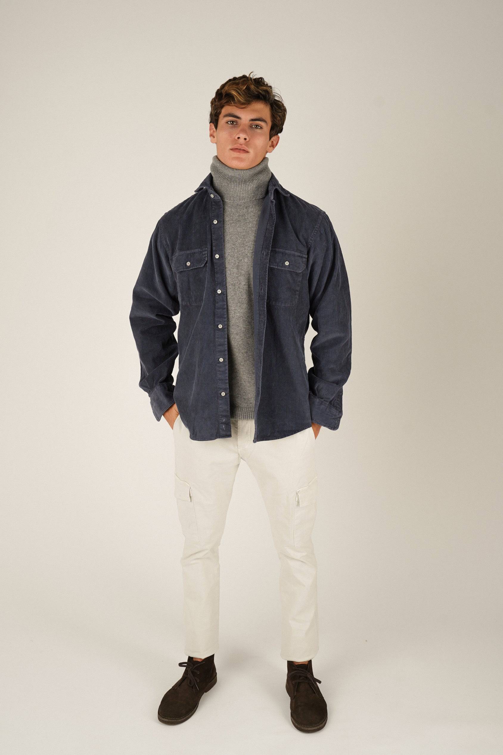 Jersey Cuello Vuelto Lambswool - Gris - Fernando de Cárcer