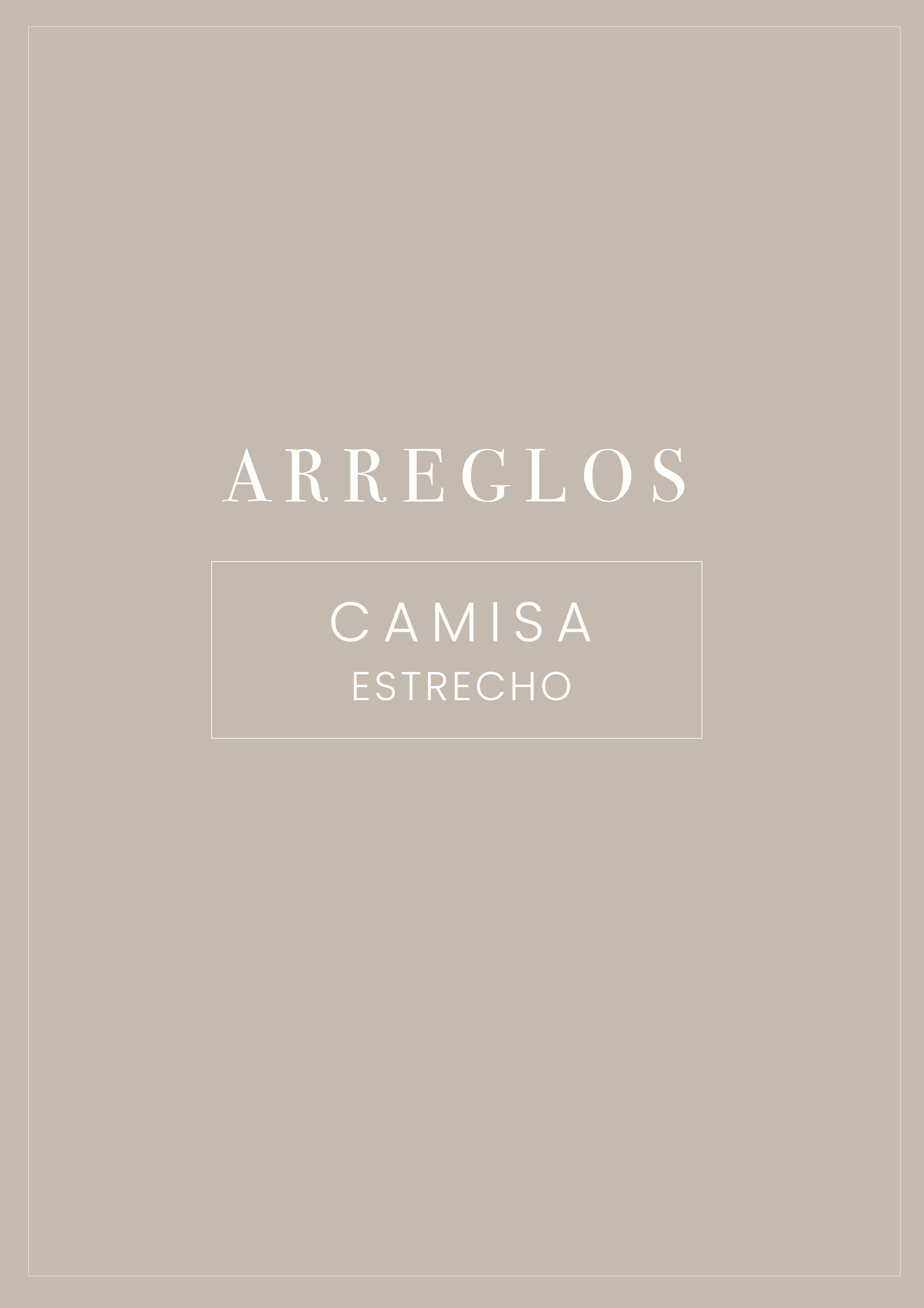 Arreglo Camisa - Estrecho