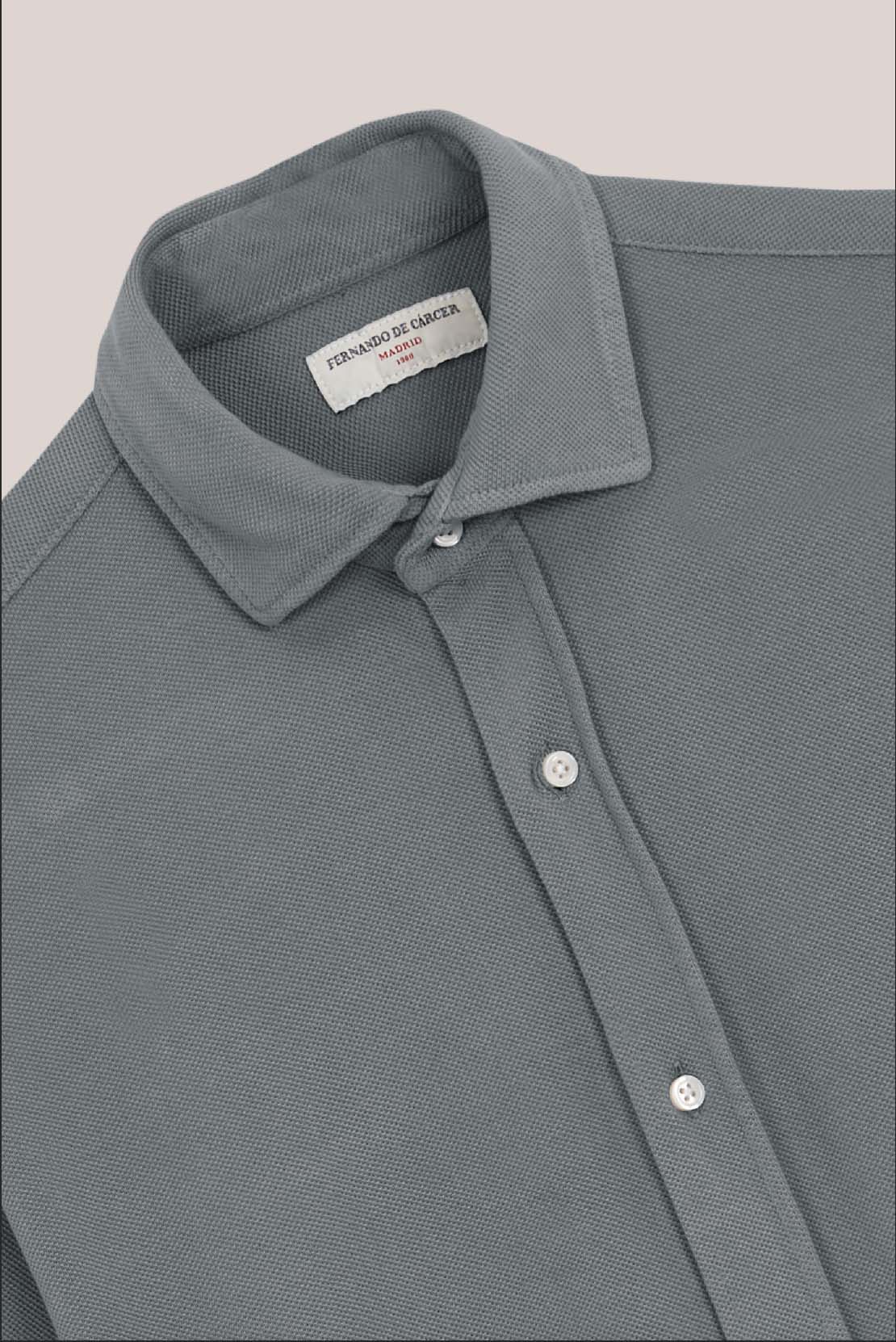 Camisa de Piqué - Gris
