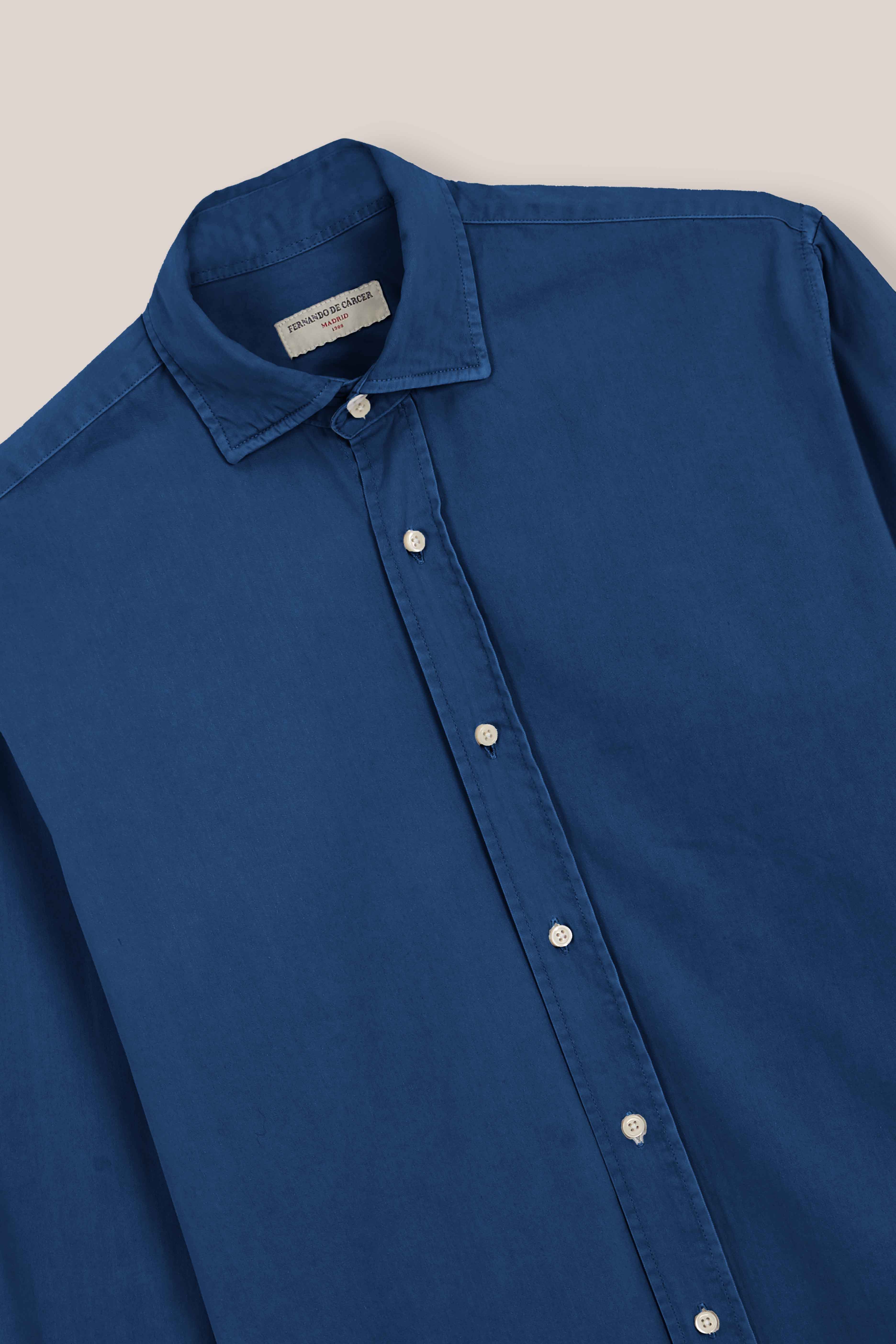 Camisa de Popelín - Azul Marino