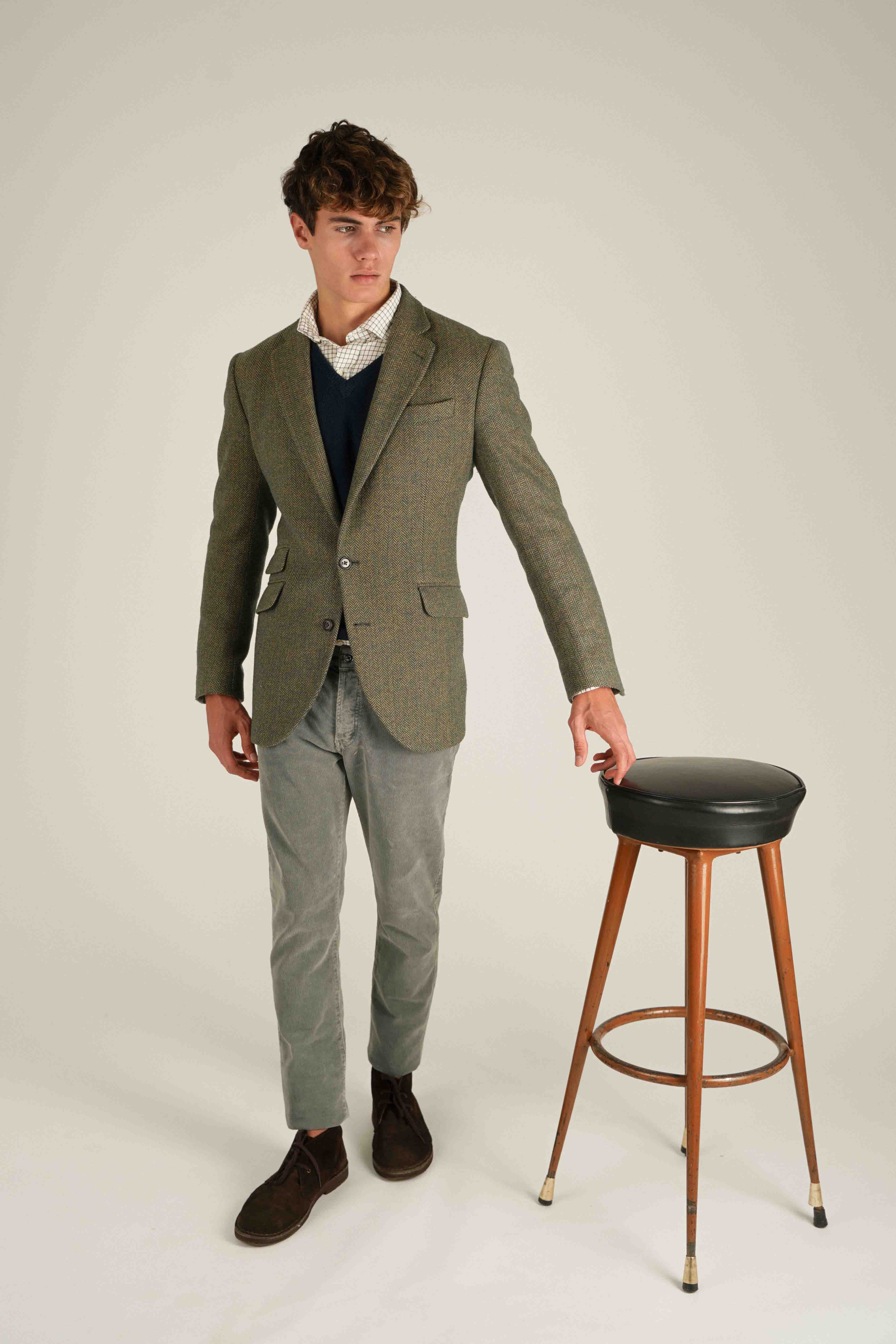 <tc>Blazer</tc> Tweed - Green Spike