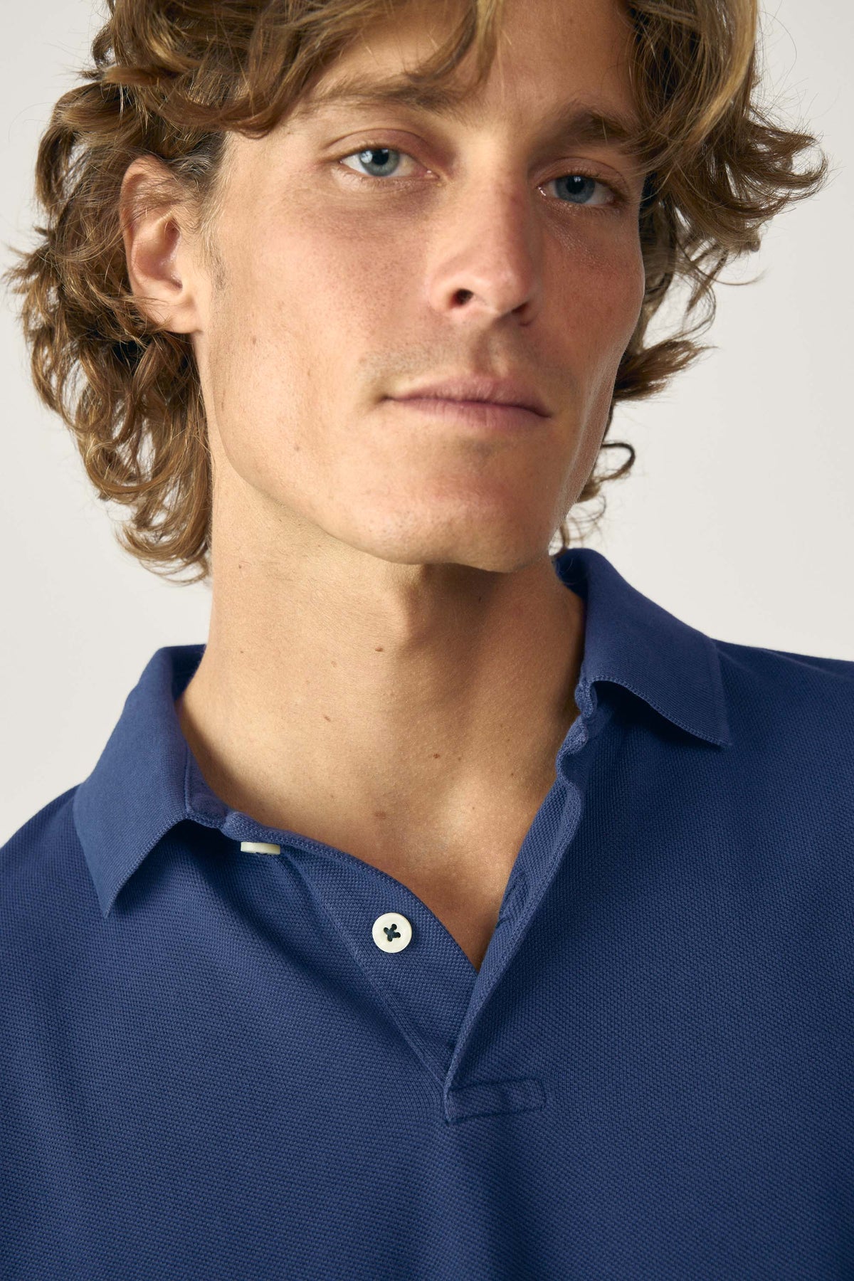 Polo Manga Larga - Azul - Fernando de Cárcer