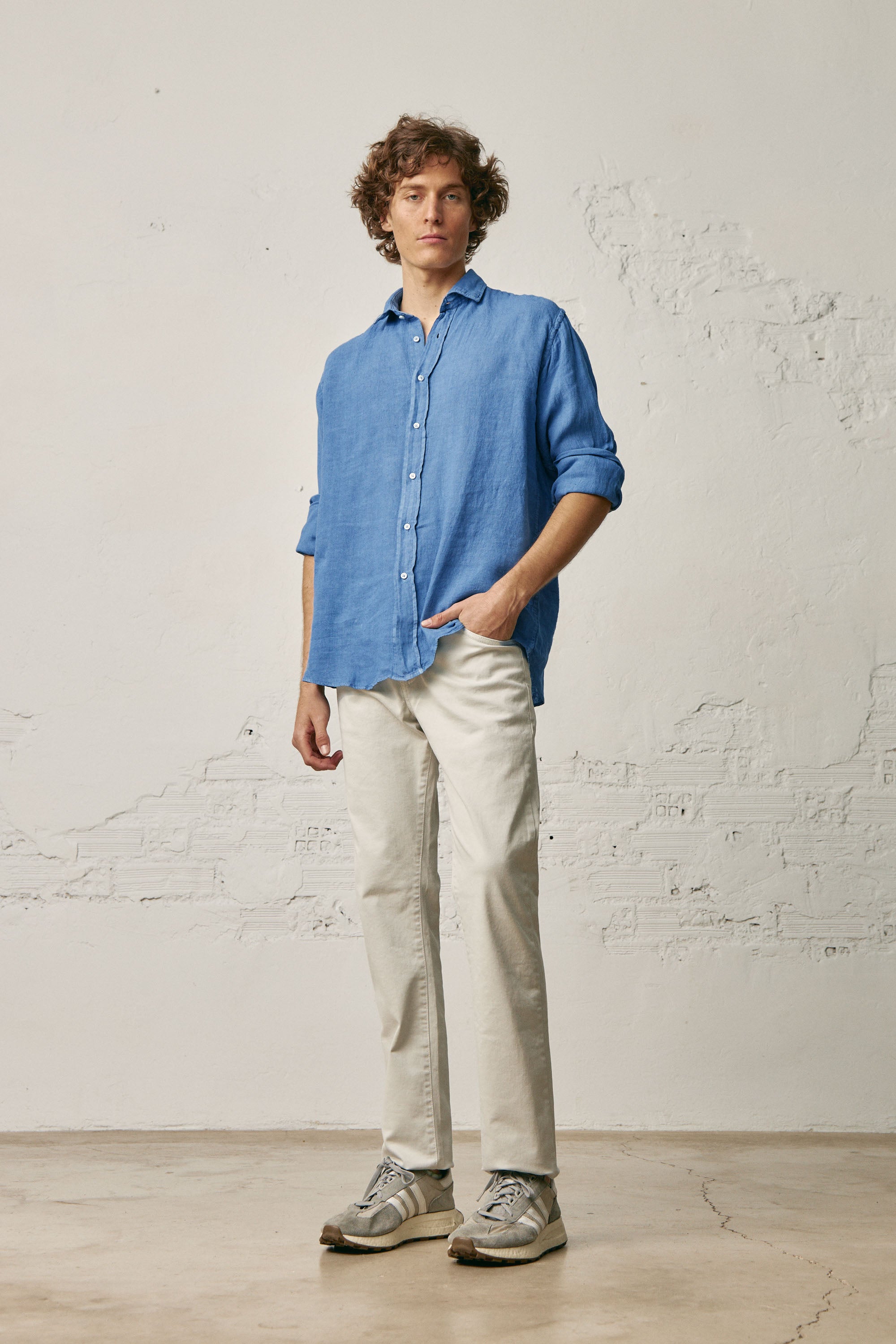 Camisa de Lino - Azul - Fernando de Cárcer