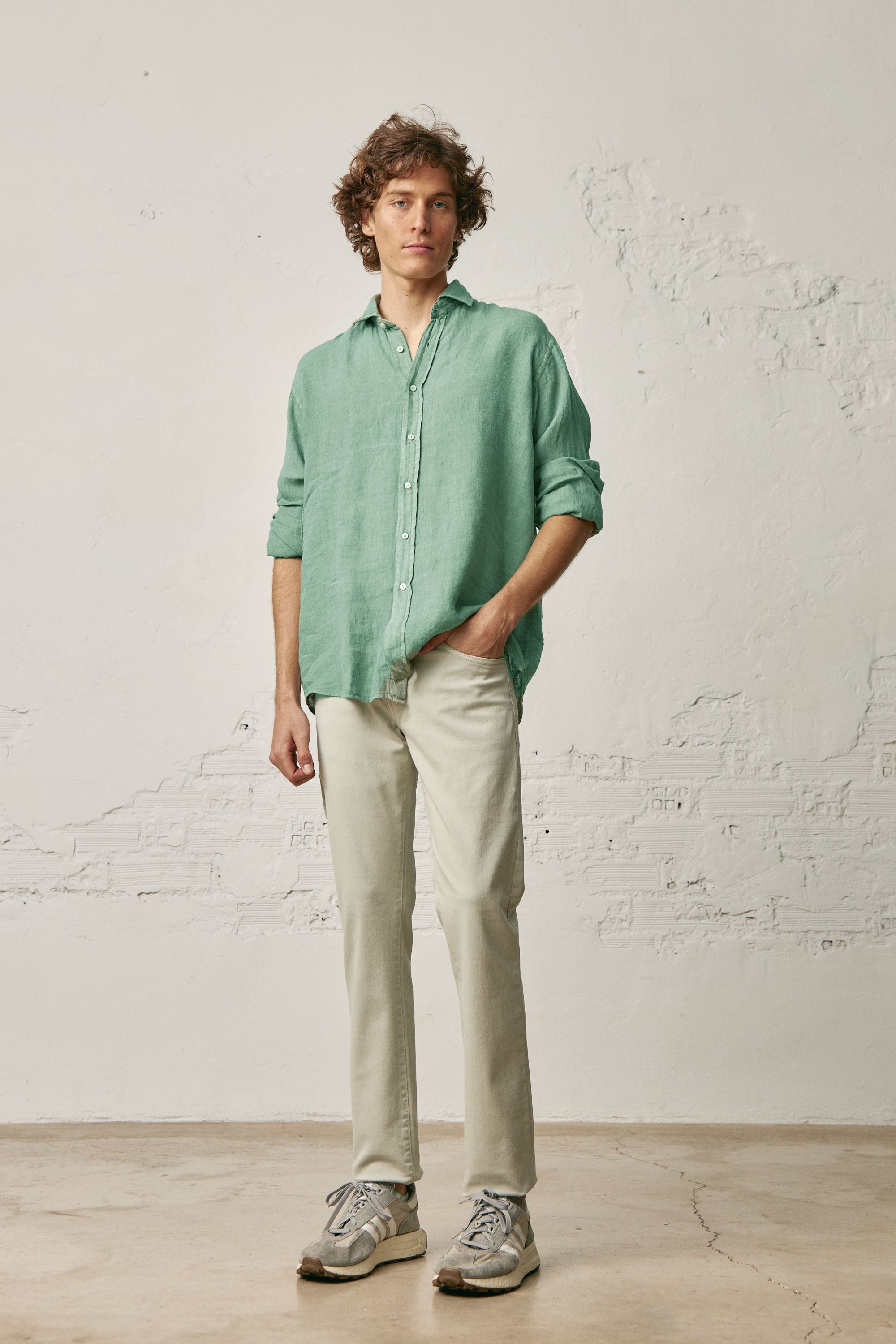 Camisa de Lino - Verde - Fernando de Cárcer