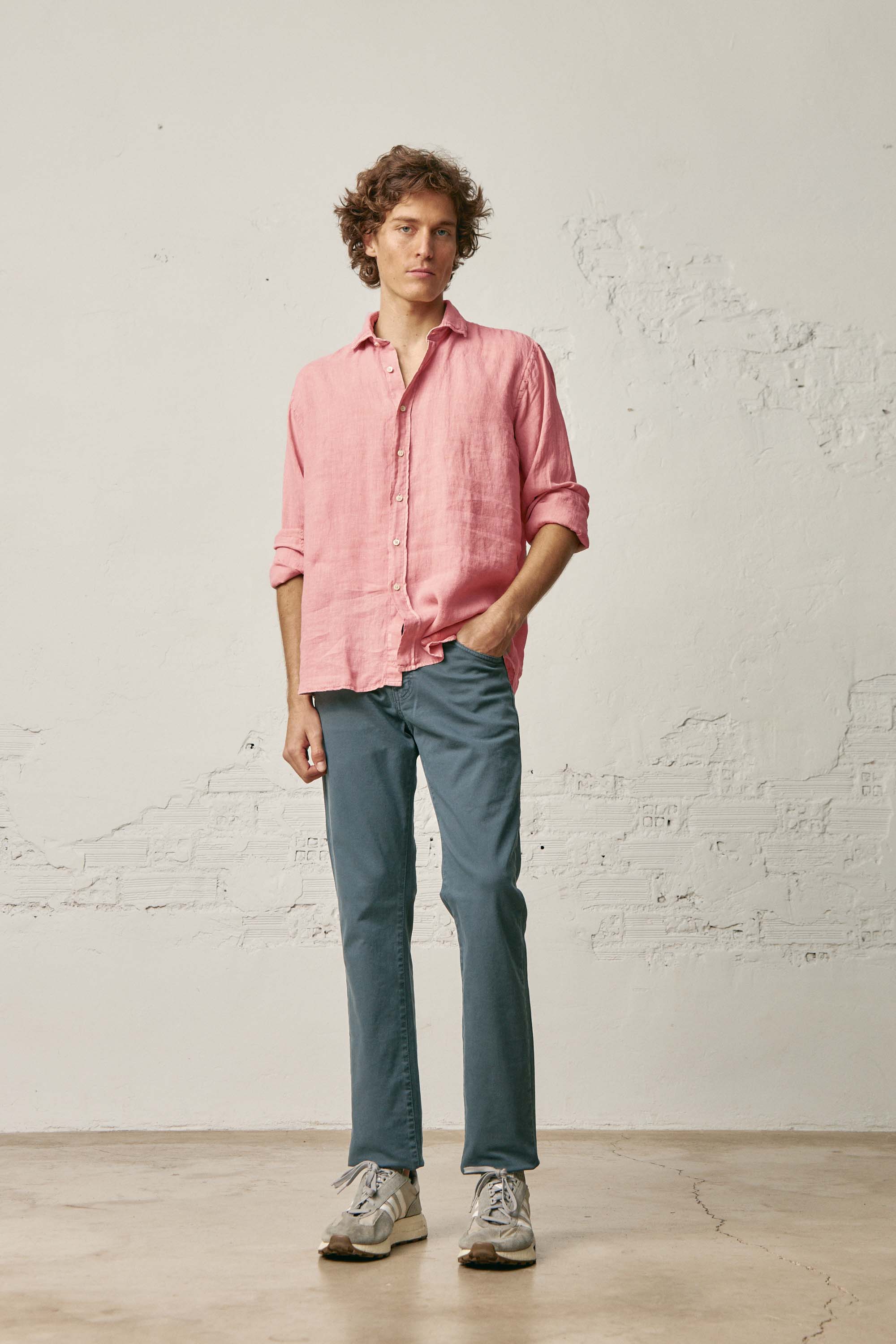 <tc>Shirt</tc> of <tc>Linen</tc> - White
