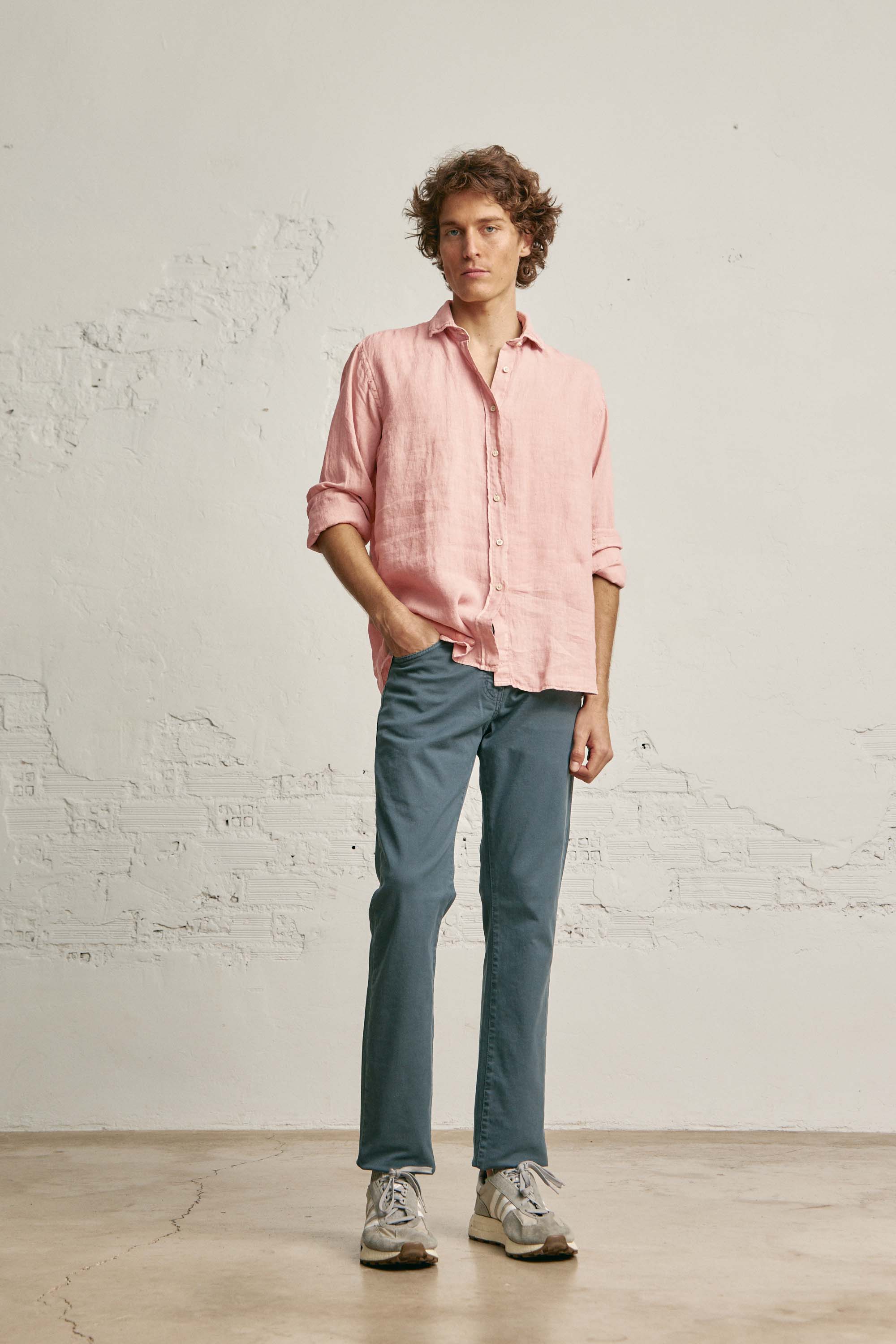 <tc>Shirt</tc> of <tc>Linen</tc> - White