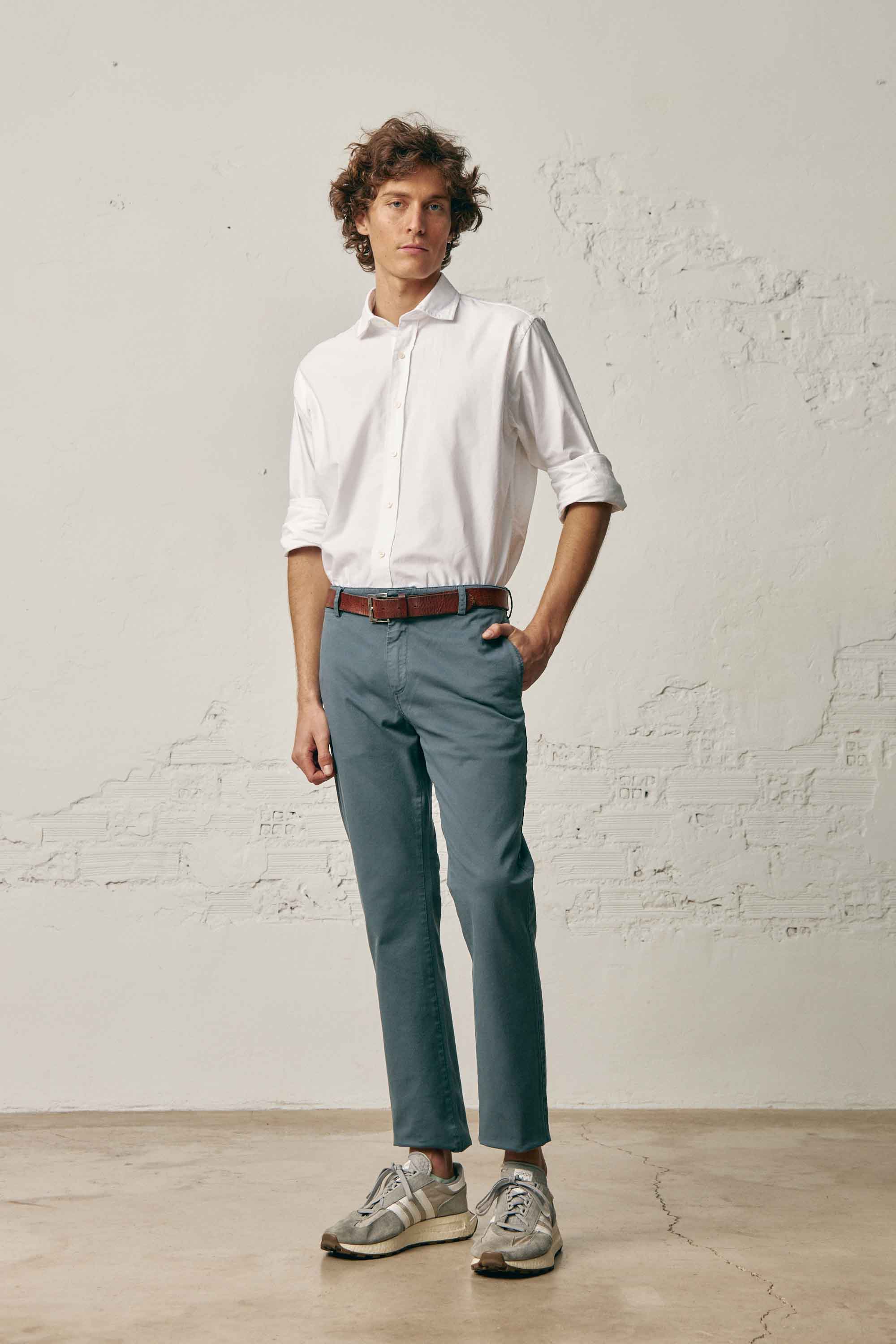 Camisa de Algodón - Oxford Blanco