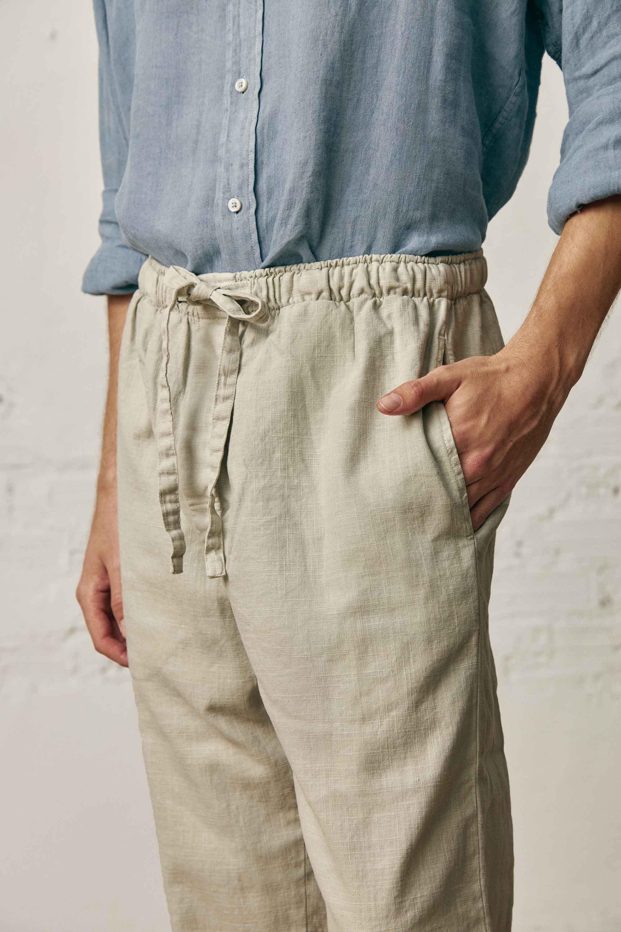 Pantalón Largo Lino - Beige - Fernando de Cárcer