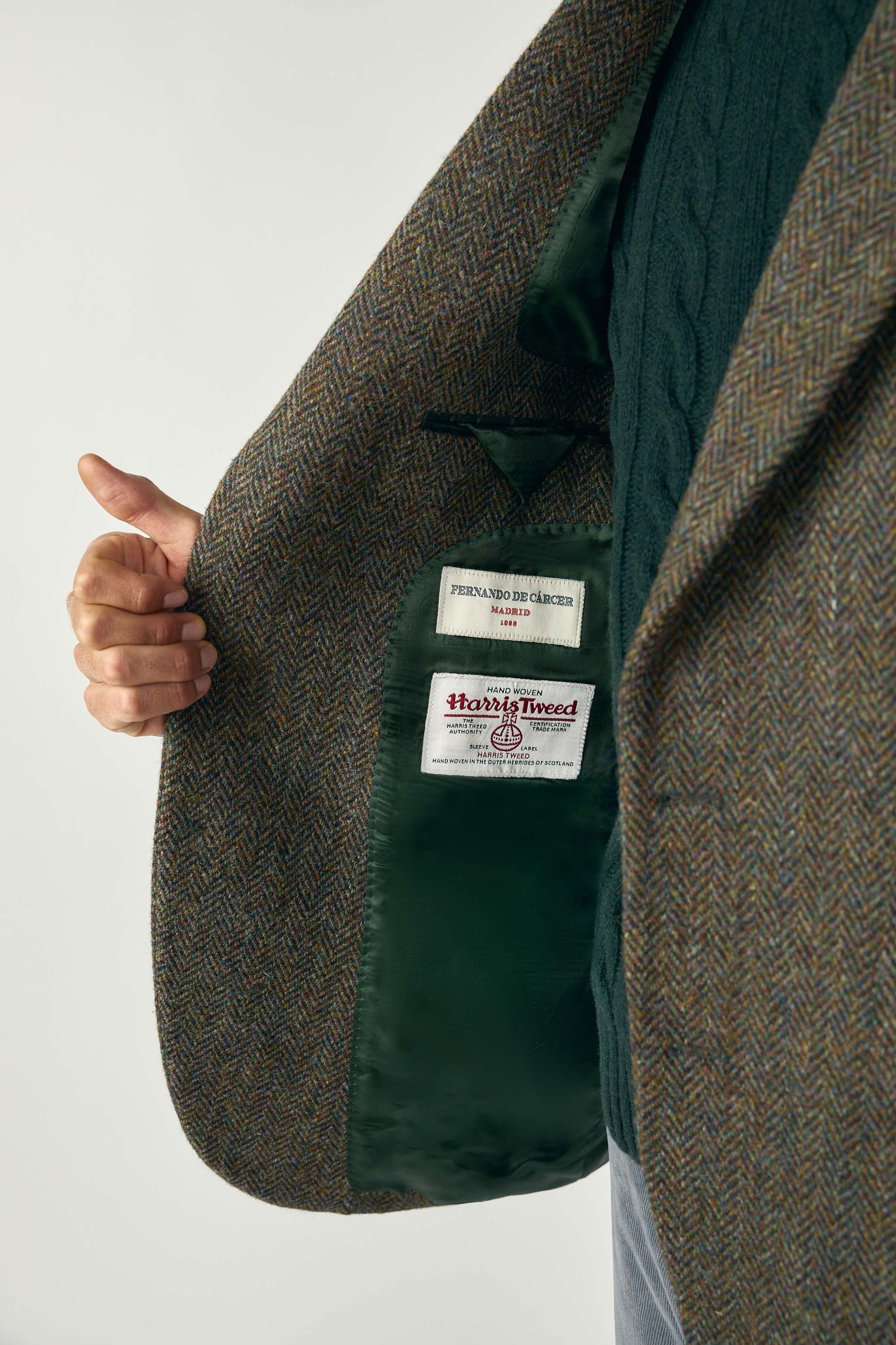 <tc>Blazer</tc> Tweed - Brown Herringbone