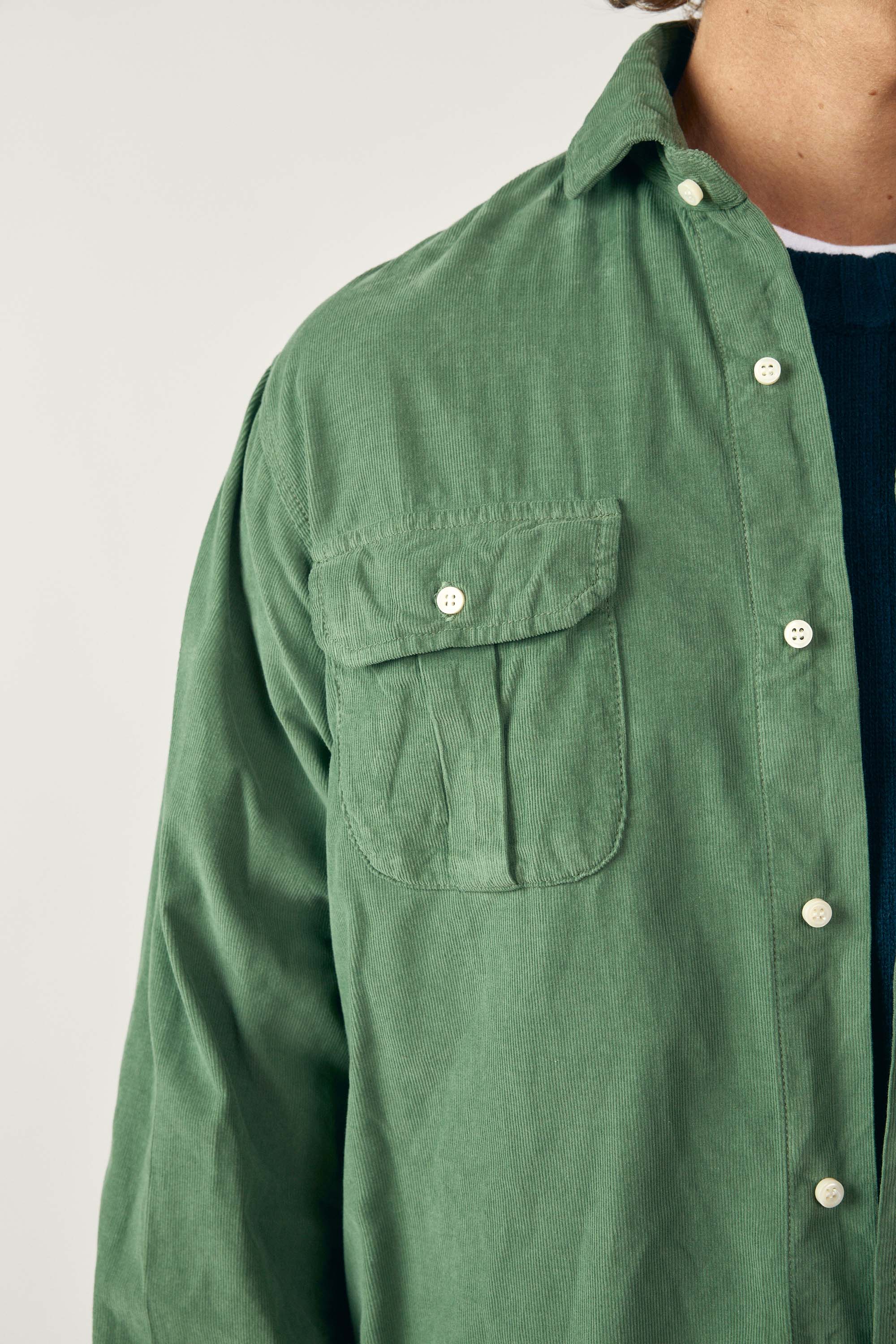 Camisa Micropana 2 Bolsillos - Verde