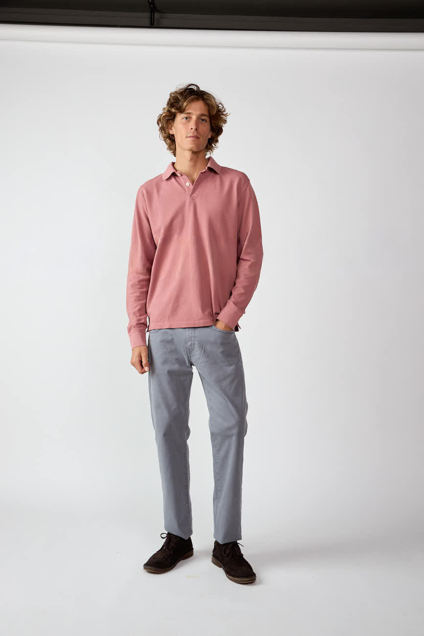 Polo Manga Larga - Salmon 30