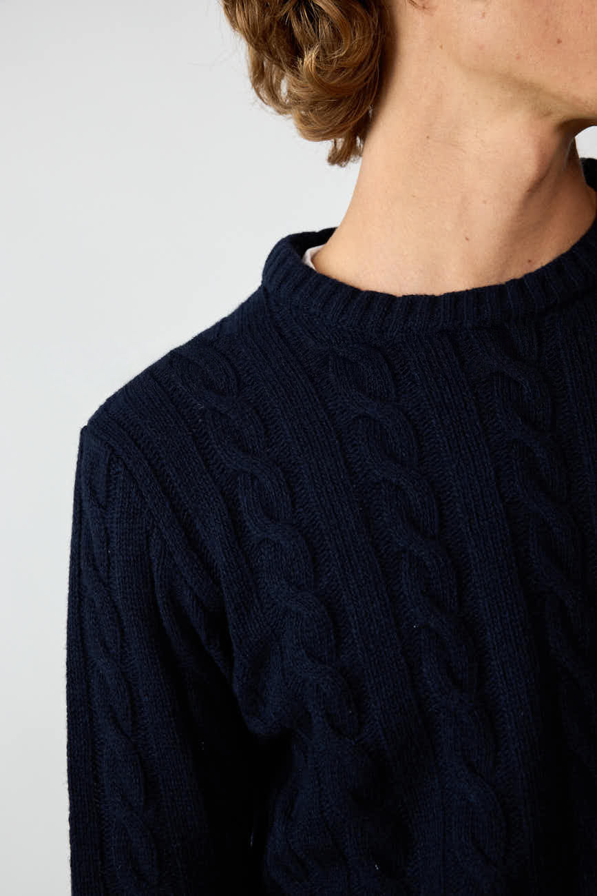 Jersey Cuello Redondo Ochos - Azul Marino