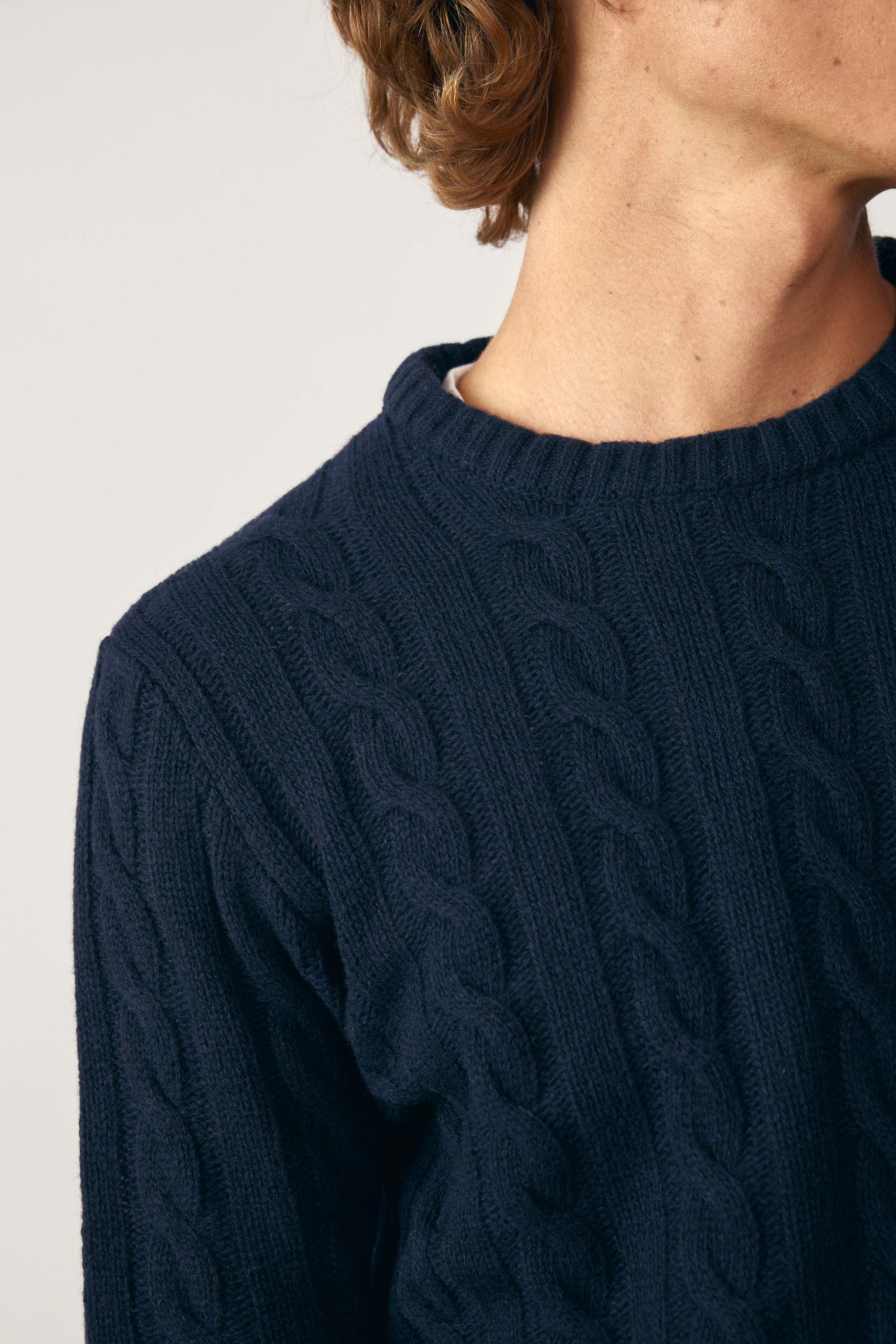 Jersey Cuello Redondo Ochos - Azul Marino