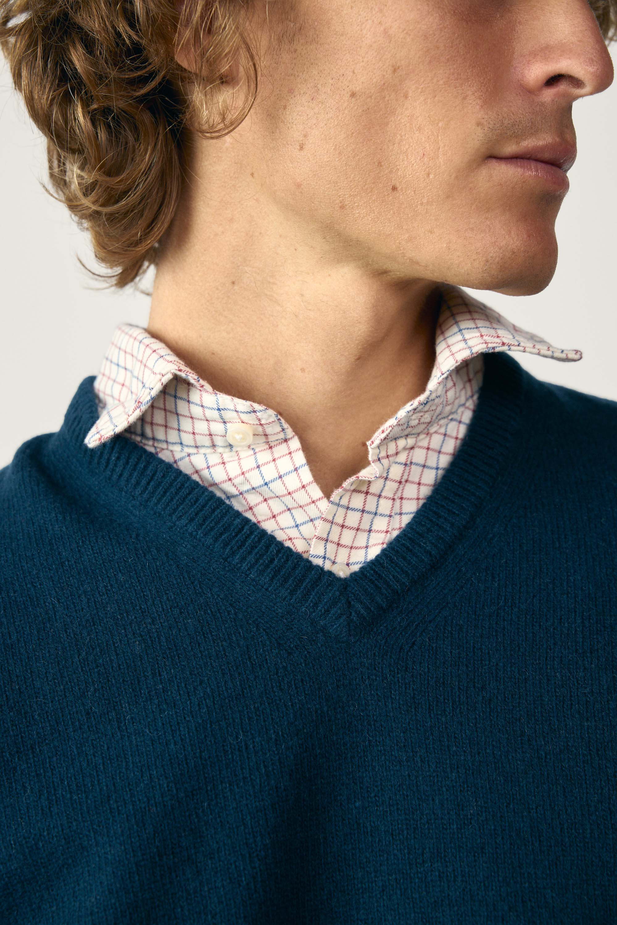  <tc>Wool</tc> Vest - Petrol Blue