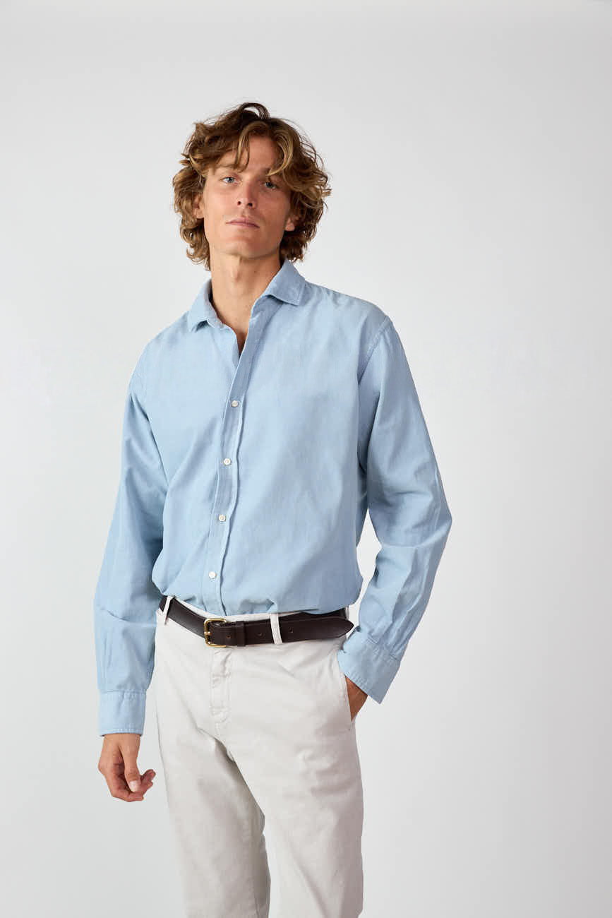 Camisa Micropana - Azul Claro