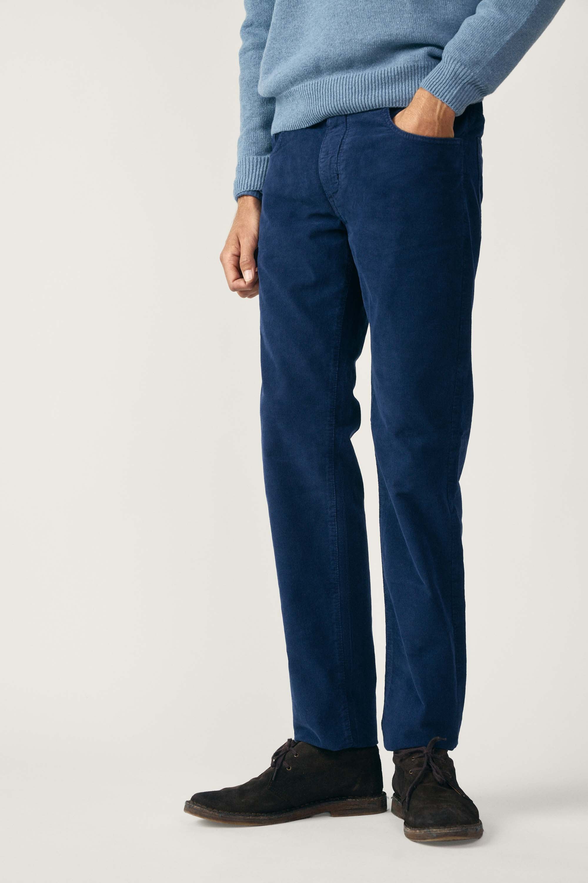 Pantalón Cinco Bolsillos Micropana - Azul Marino