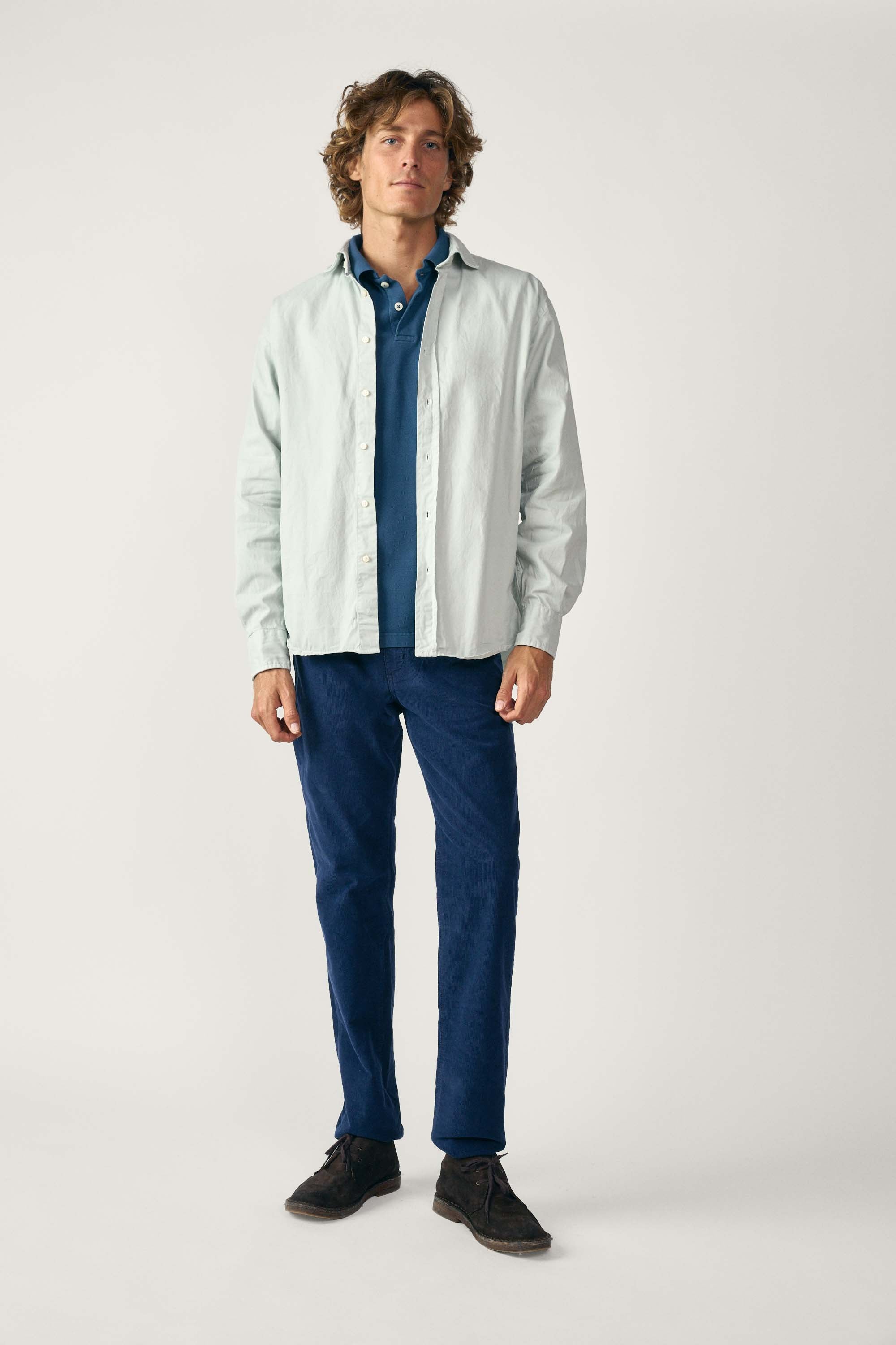 Camisa De Popelín - Verde Claro