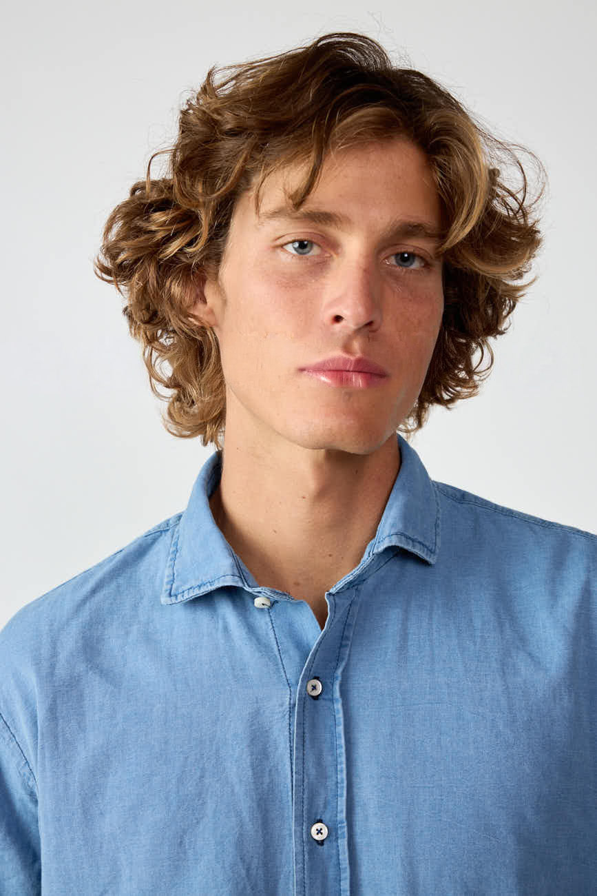 Camisa de Algodón - Vaquera Clara