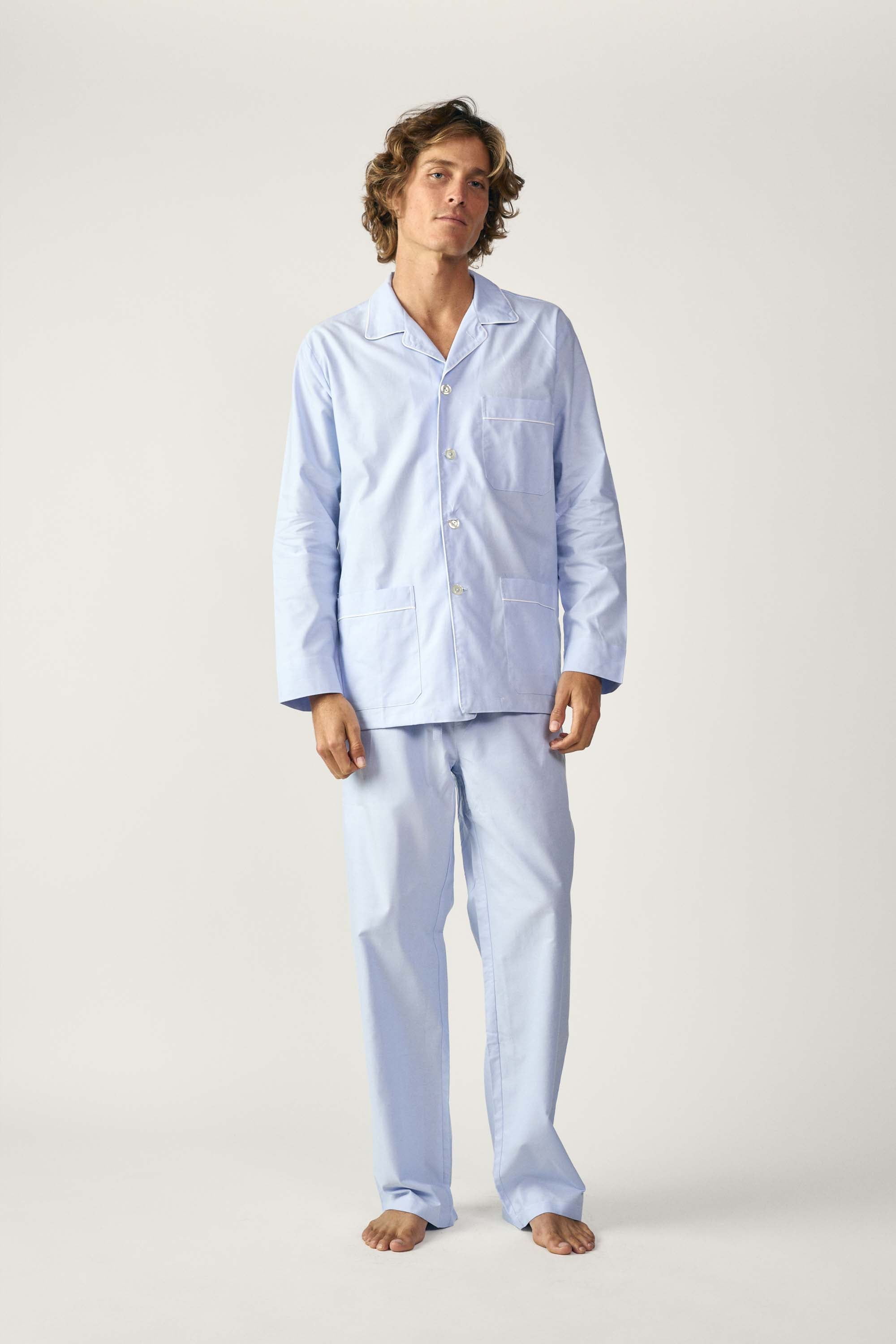 Pijama - Oxford Azul Celeste
