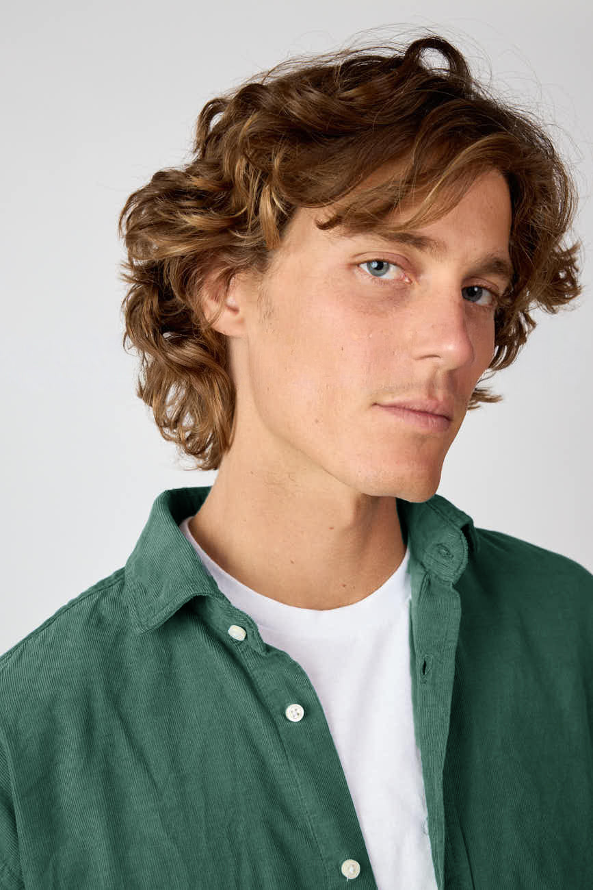 Camisa Micropana - Verde Botella