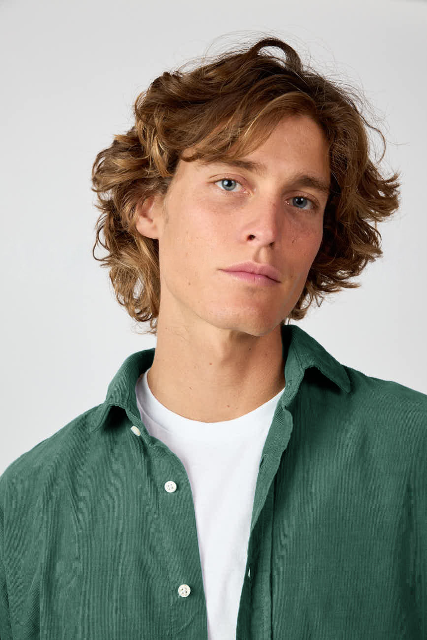 Camisa Micropana - Verde Botella