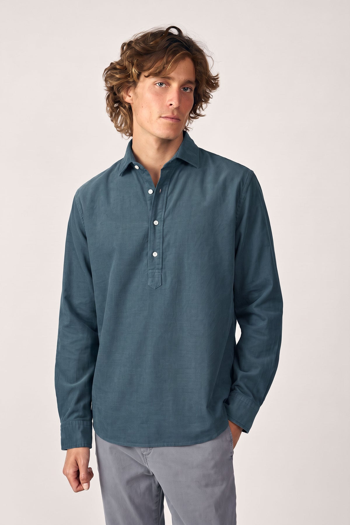 Polera Micropana - Azul Petróleo