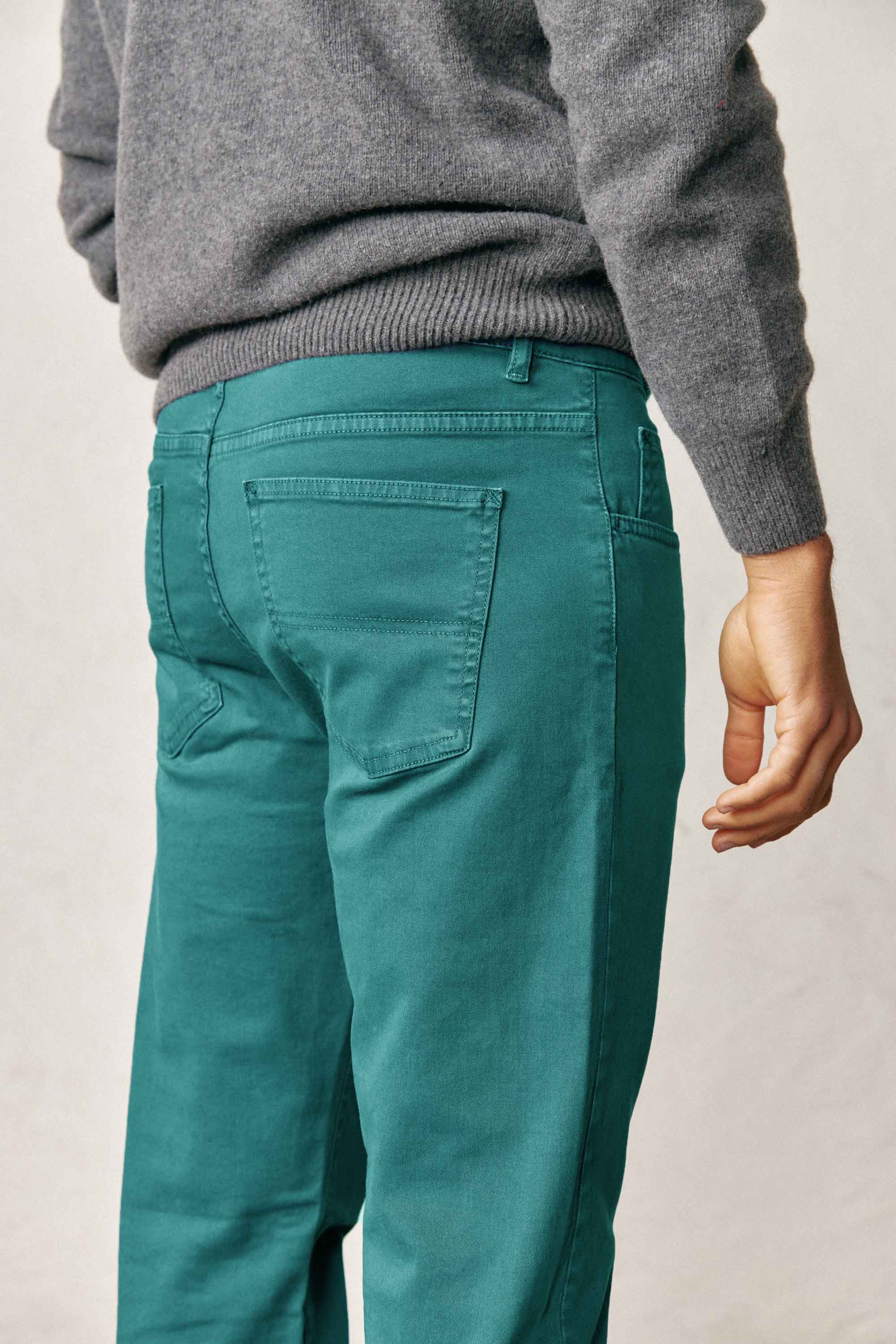 Pantalón Cinco Bolsillos - Verde Turquesa