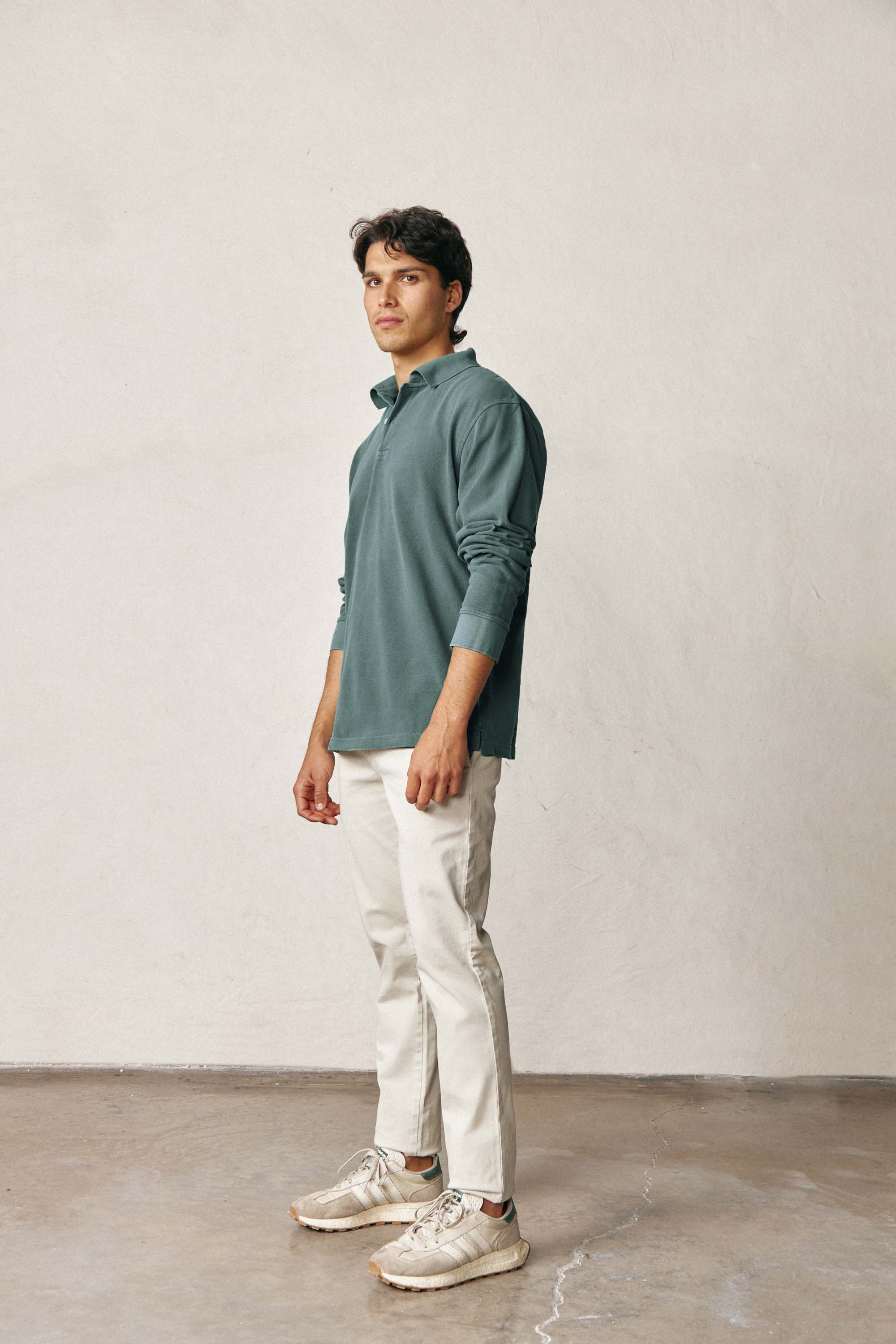 Polo Manga Larga - Verde 28