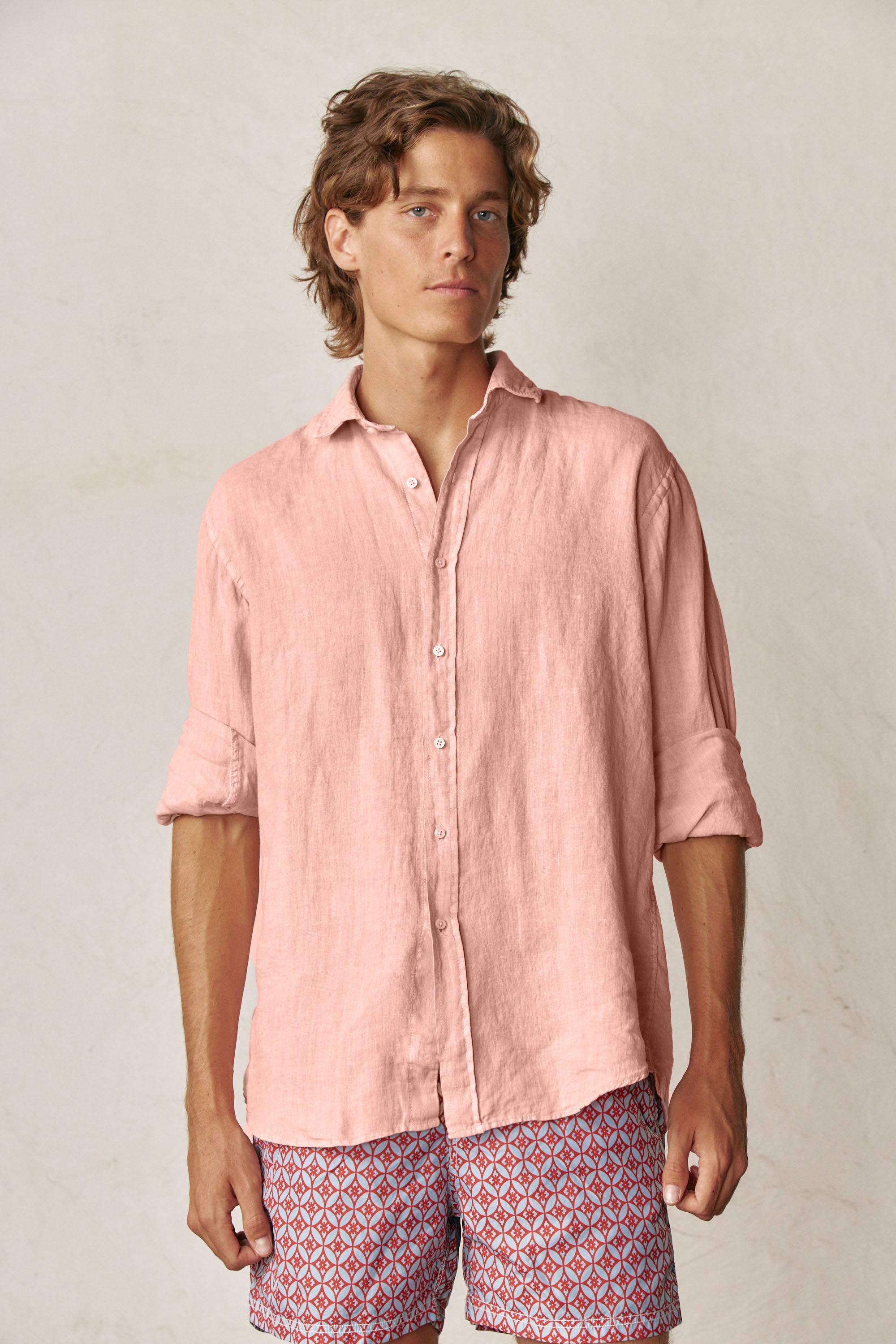 Camisa de Lino - Rosa - Fernando de Cárcer