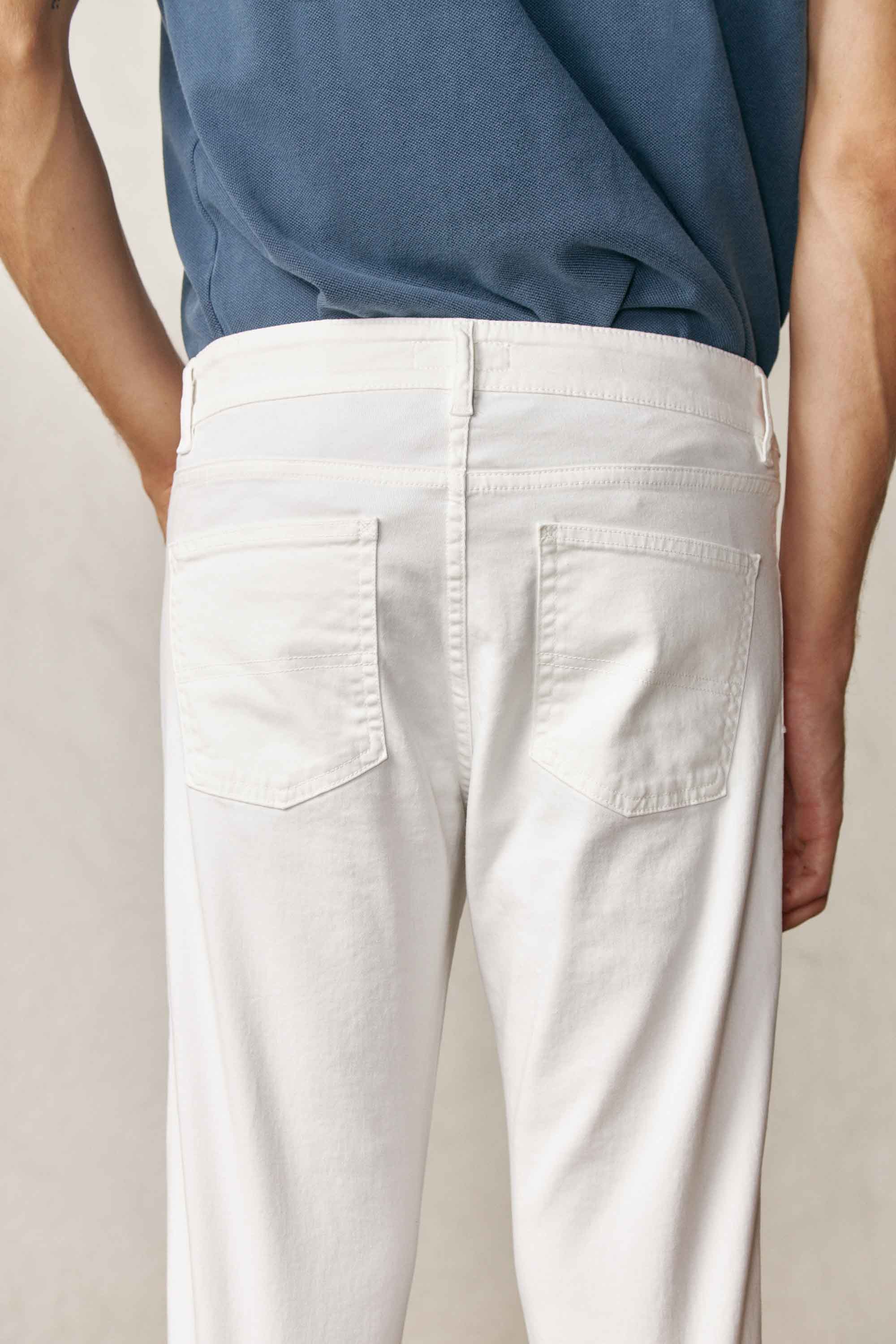 Pantalón Cinco Bolsillos - Crema