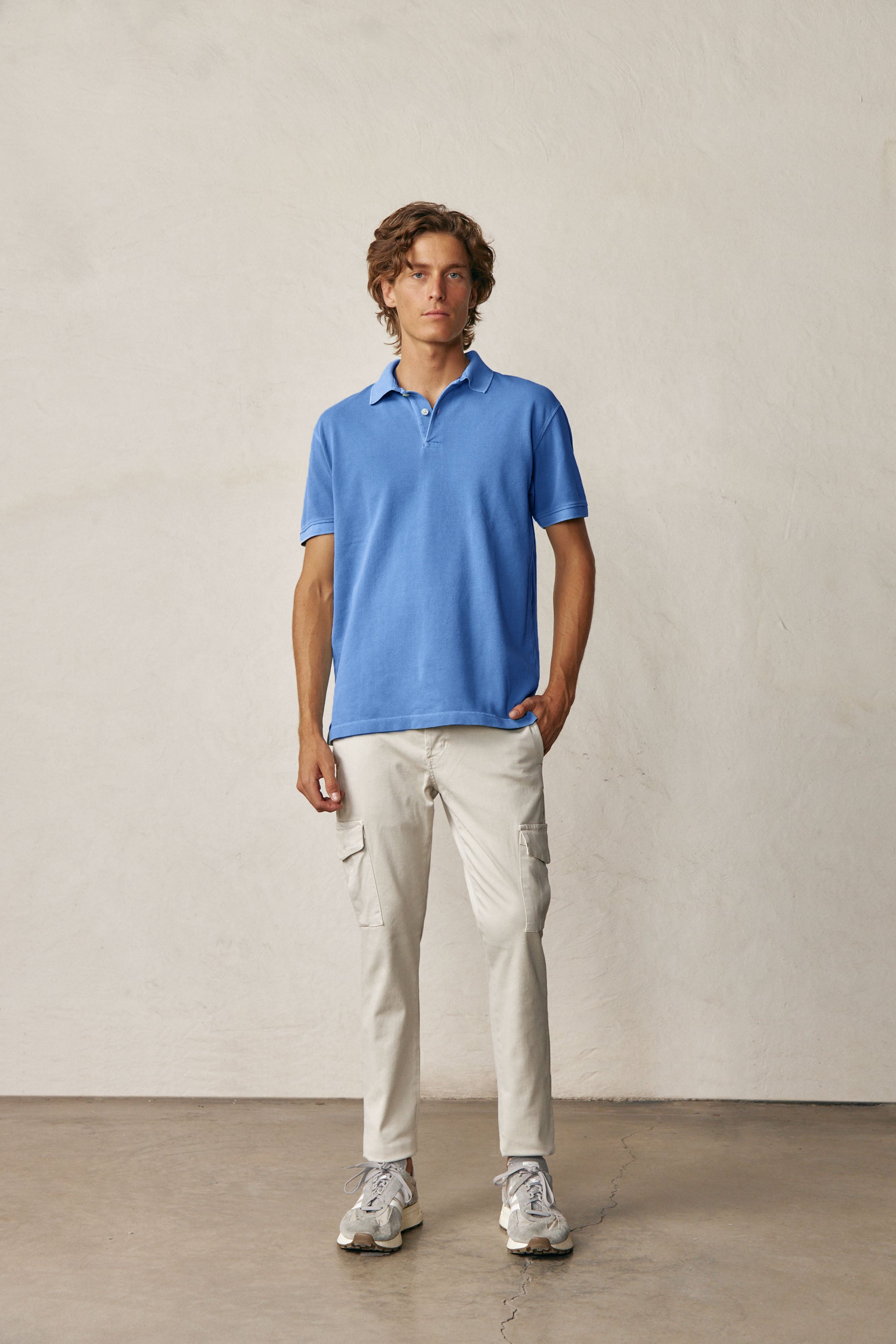 Polo Manga Corta - Azul - Fernando de Cárcer