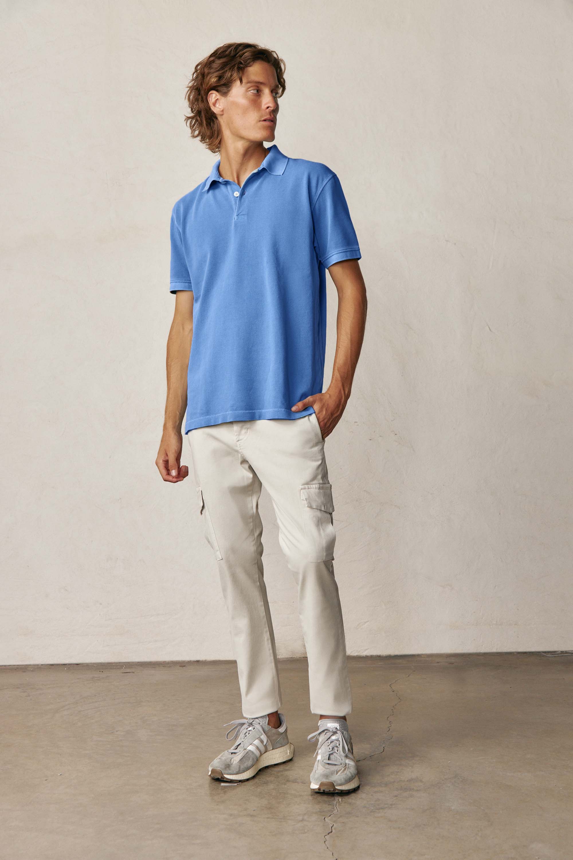 Polo Manga Corta - Azul - Fernando de Cárcer