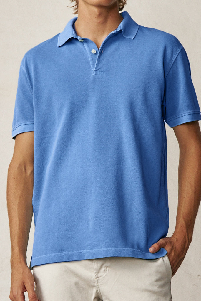 Polo Manga Corta - Azul - Fernando de Cárcer