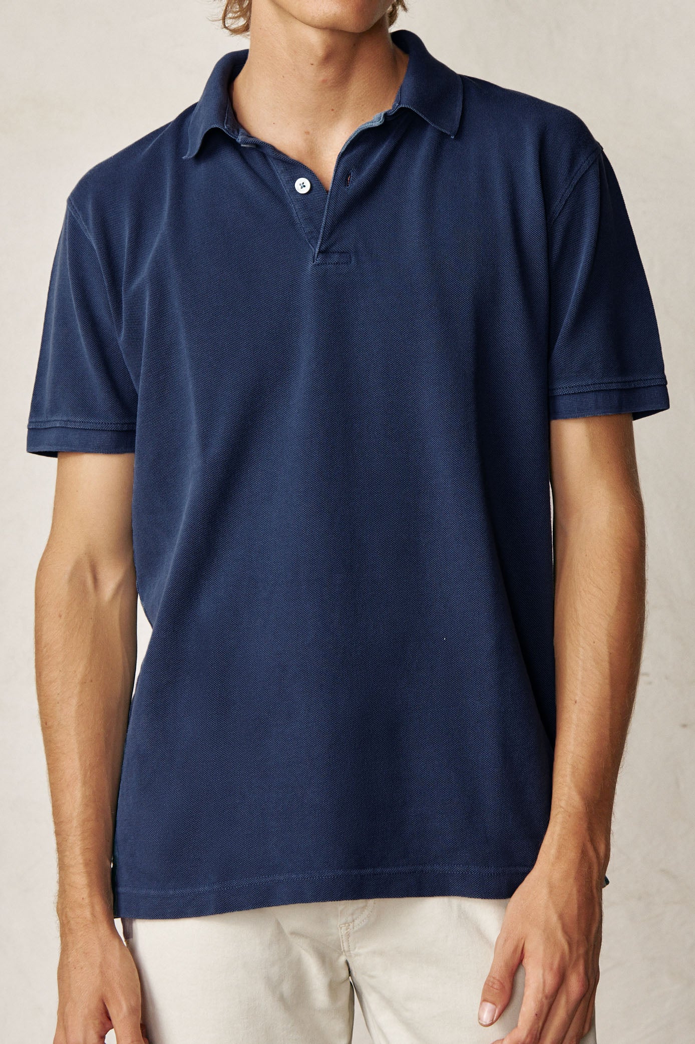 Polo Manga Corta - Azul Marino - Fernando de Cárcer