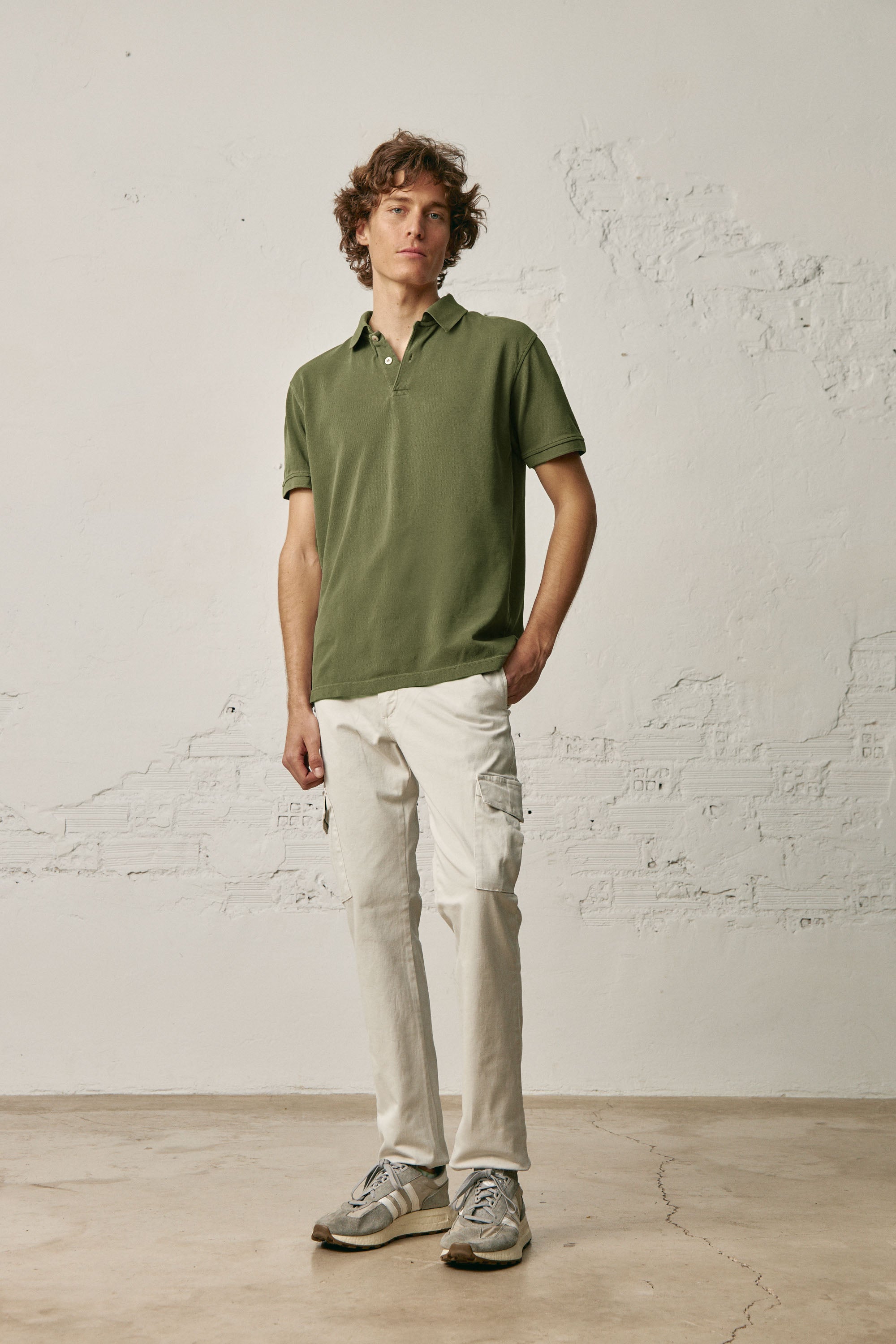 Polo Manga Corta - Verde Khaki - Fernando de Cárcer