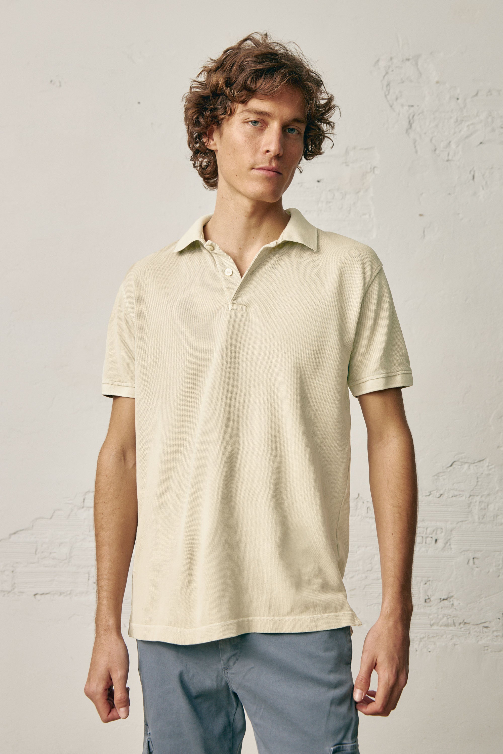 Polo Manga Corta - Crema - Fernando de Cárcer