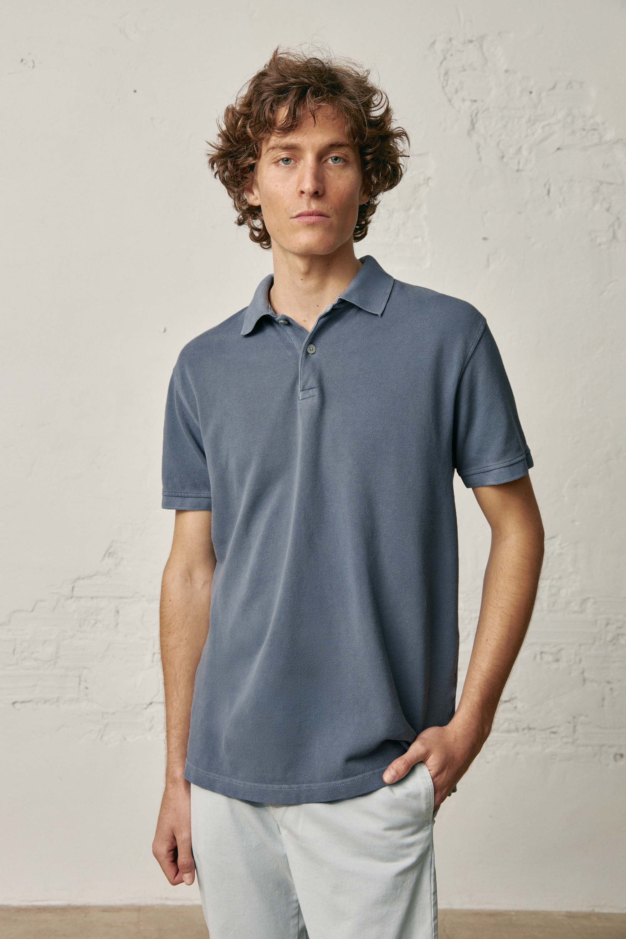 Polo Manga Corta - Gris - Fernando de Cárcer