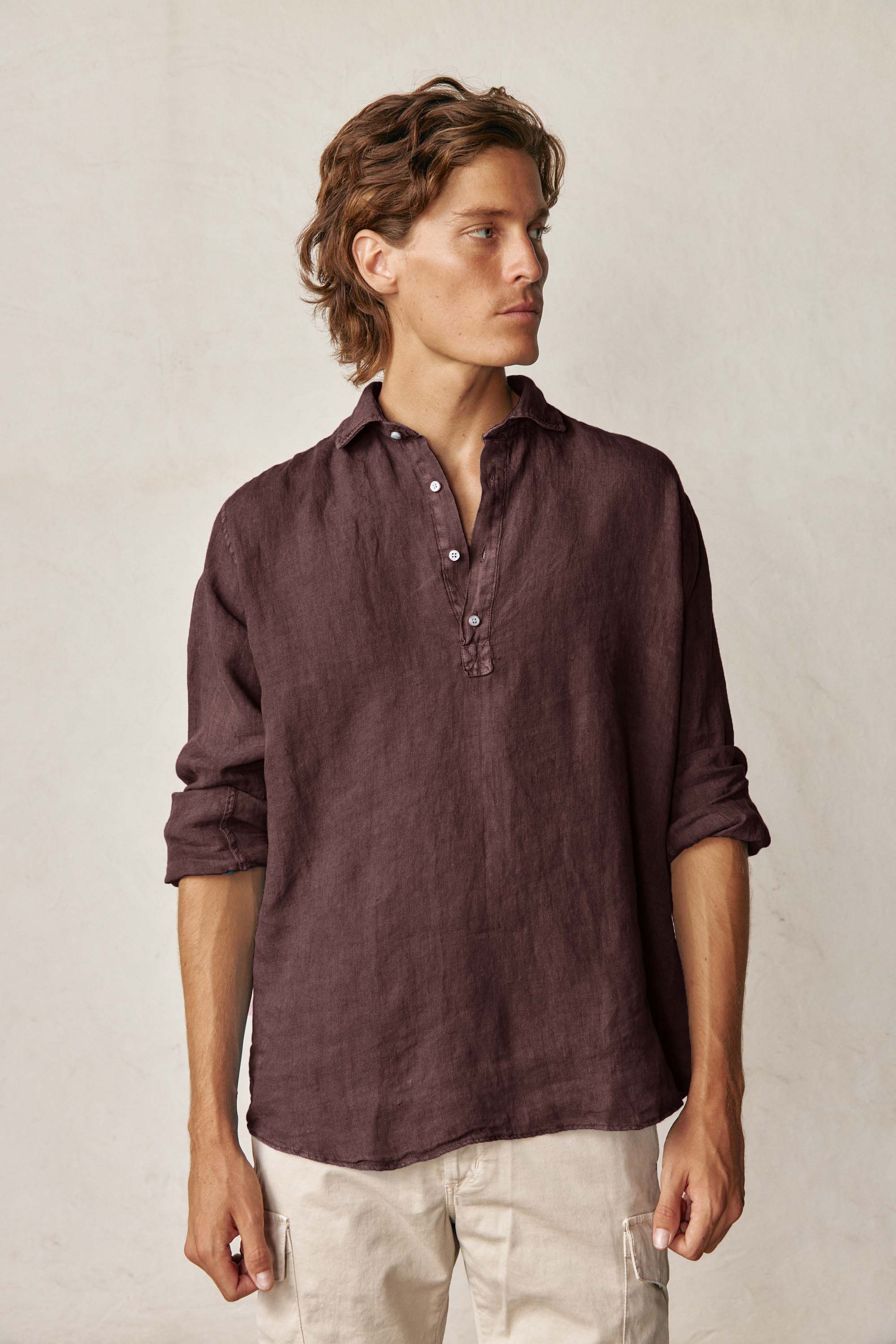 <tc>Polera</tc> of <tc>Linen</tc> - White