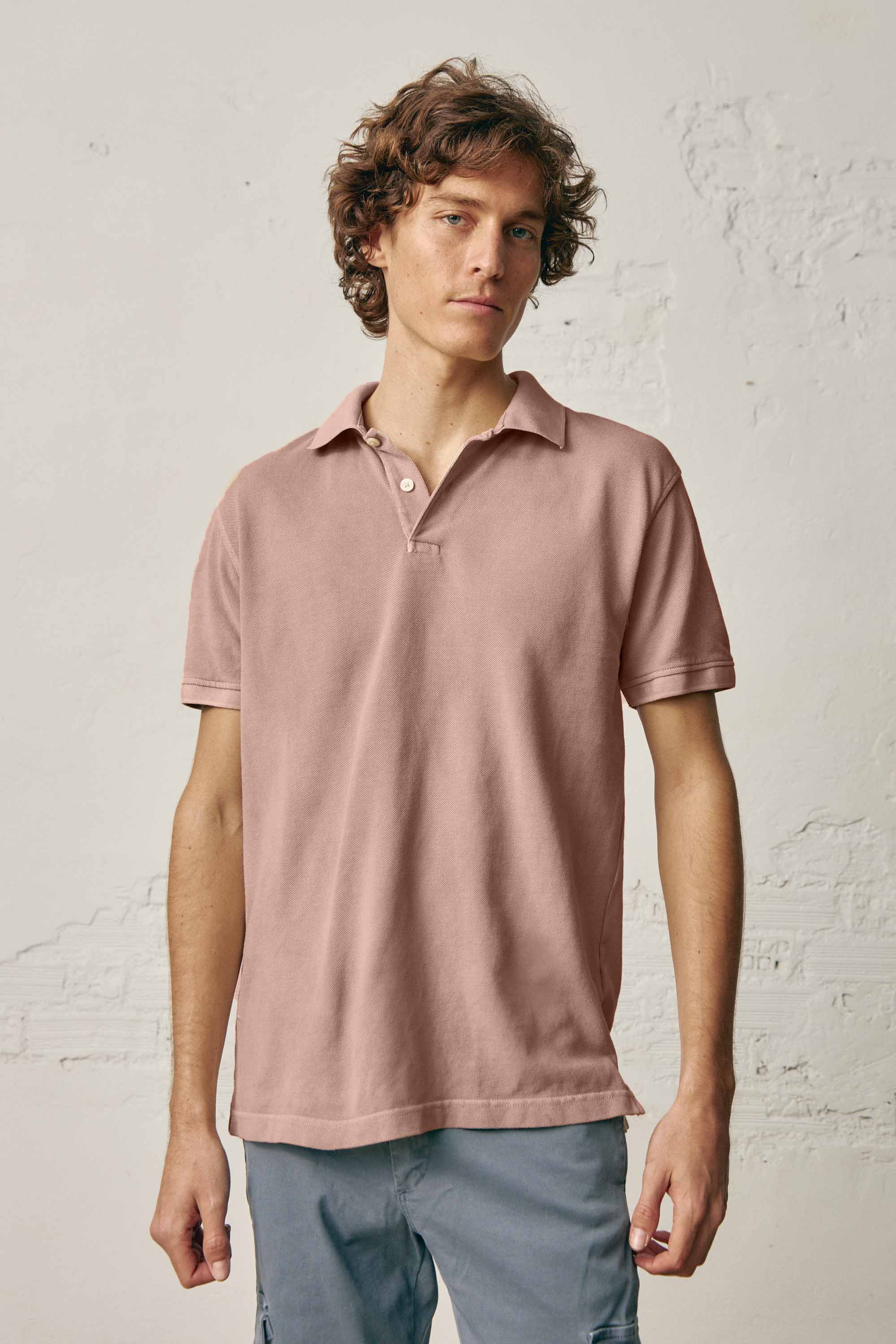 Polo Manga Corta - Salmón