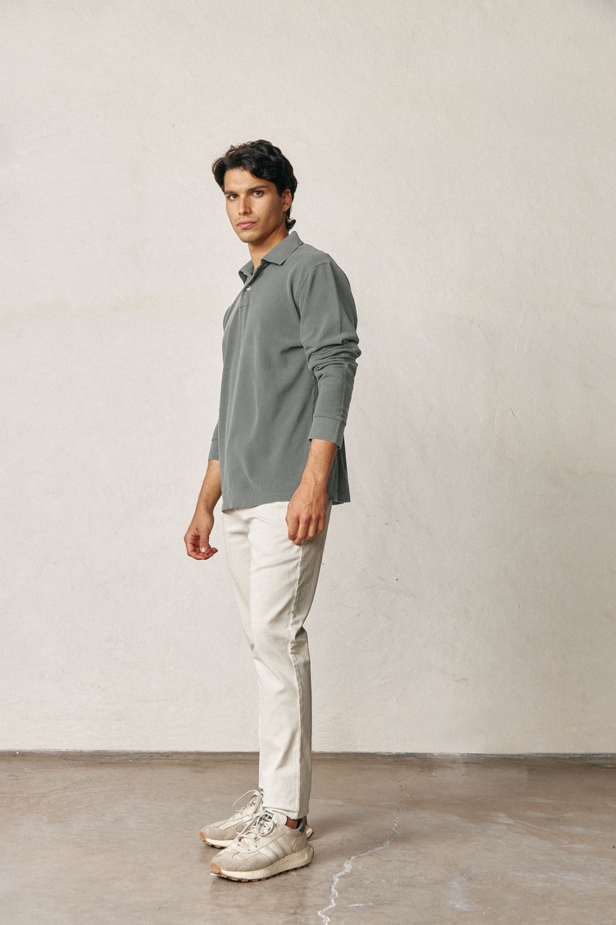 Polo Manga Larga - Gris Plomo - Fernando de Cárcer