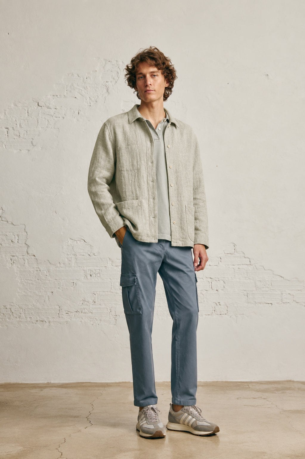 Sobrecamisa de Lino - Beige