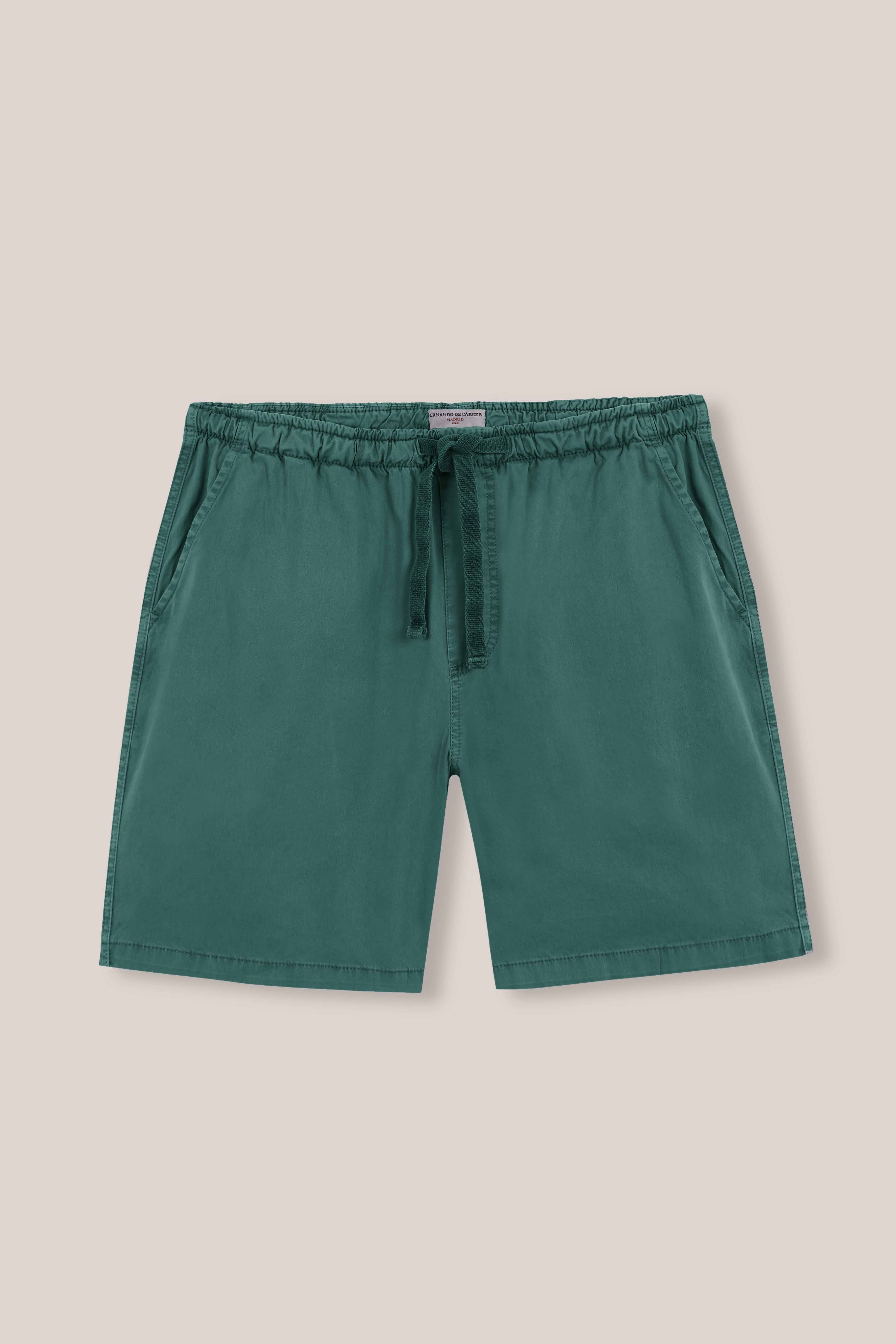 Bermudas de Popelín - Verde Botella