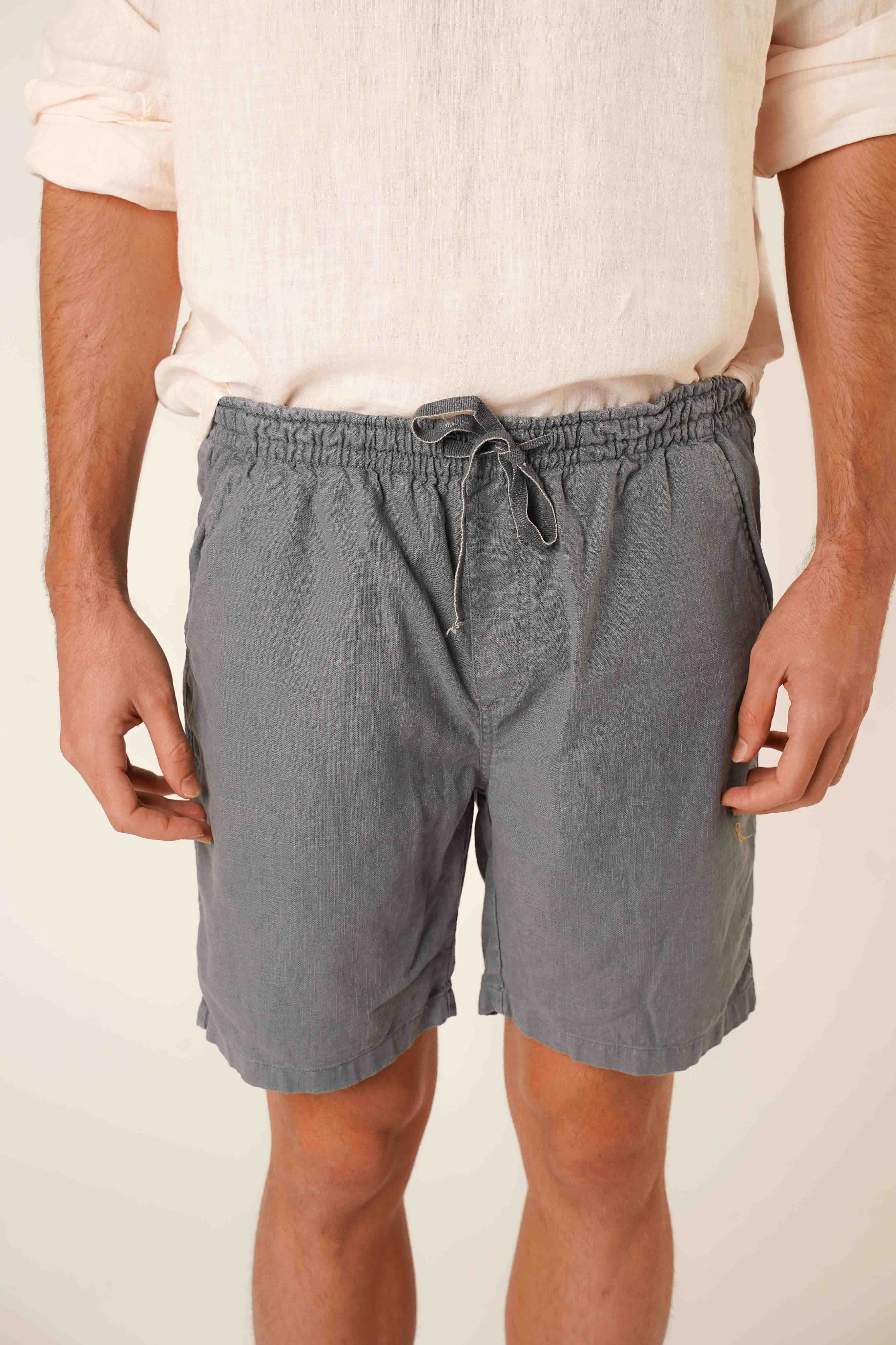 Bermudas de Lino - Gris - Fernando de Cárcer