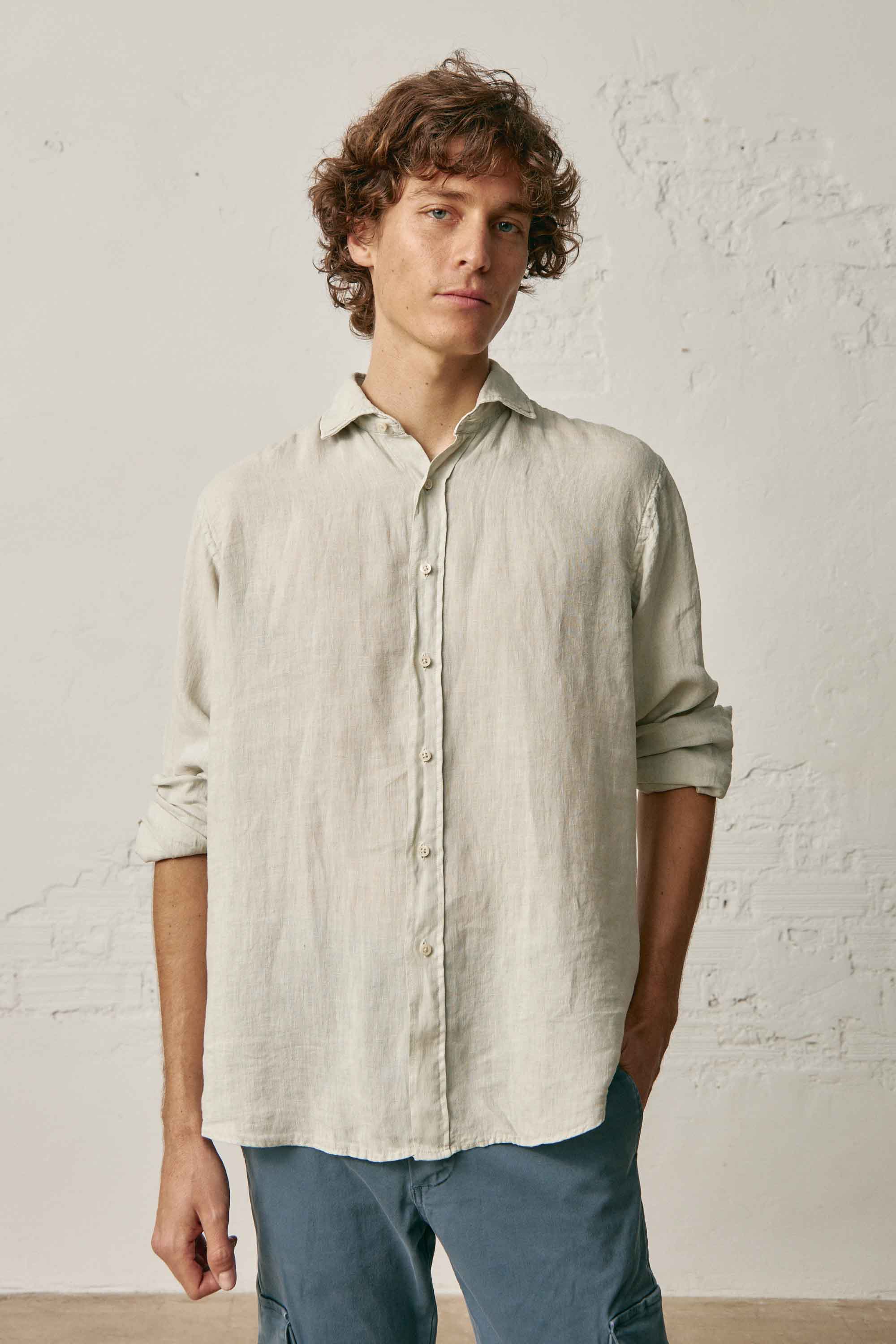 Camisa de Lino - Piedra - Fernando de Cárcer