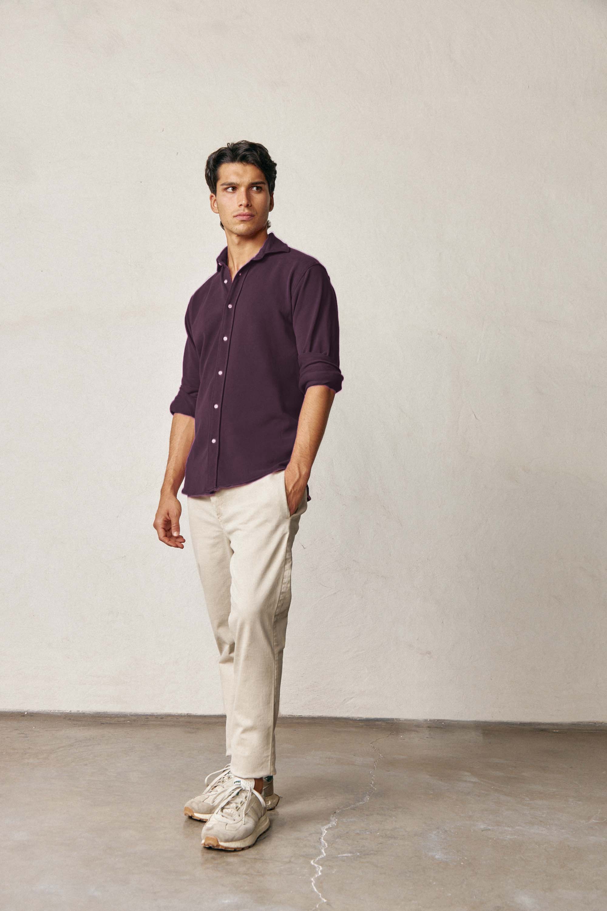 <tc>Shirt</tc> of Piqué - Purple