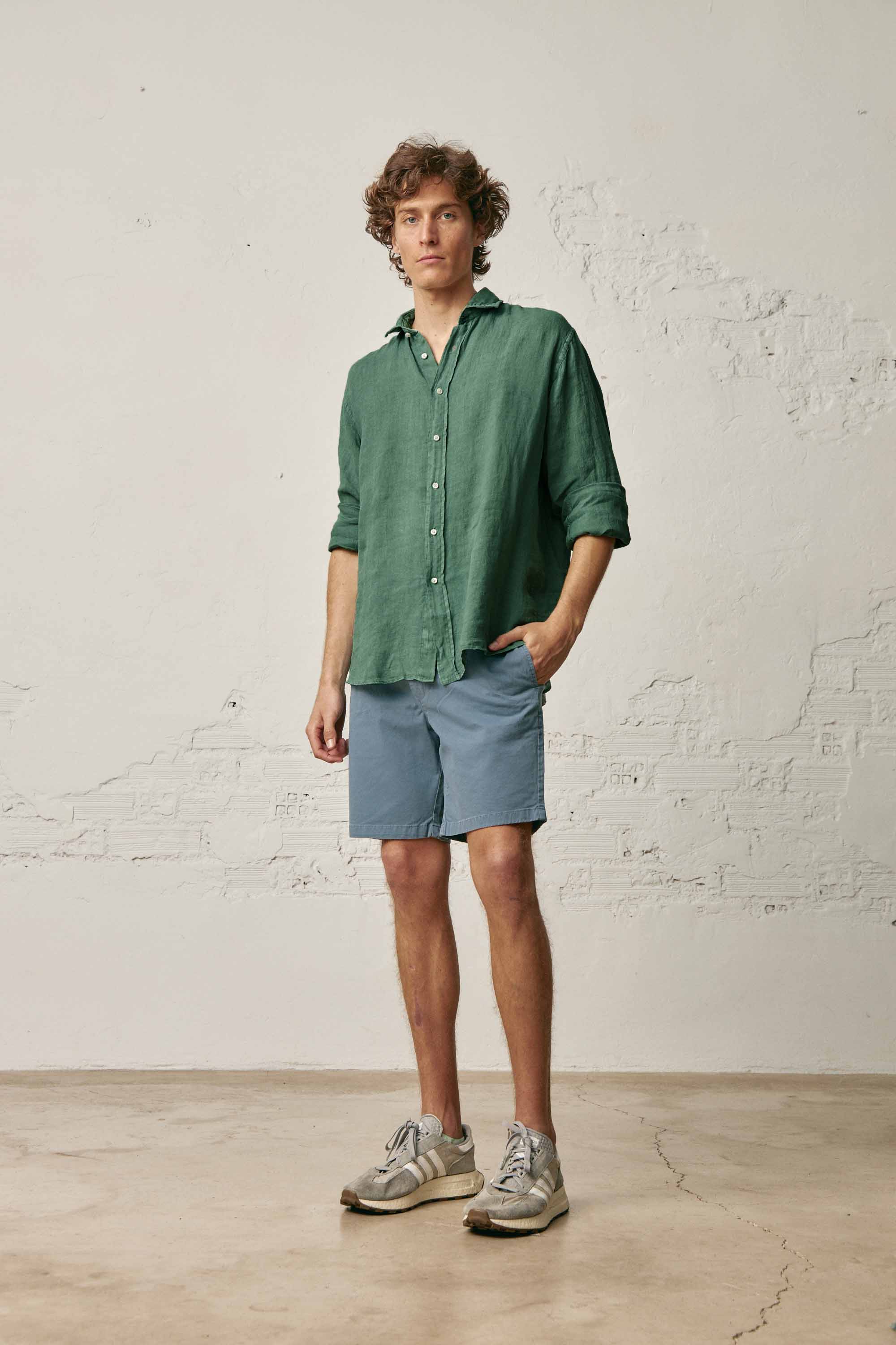 <tc>Shirt</tc> of <tc>Linen</tc> - White