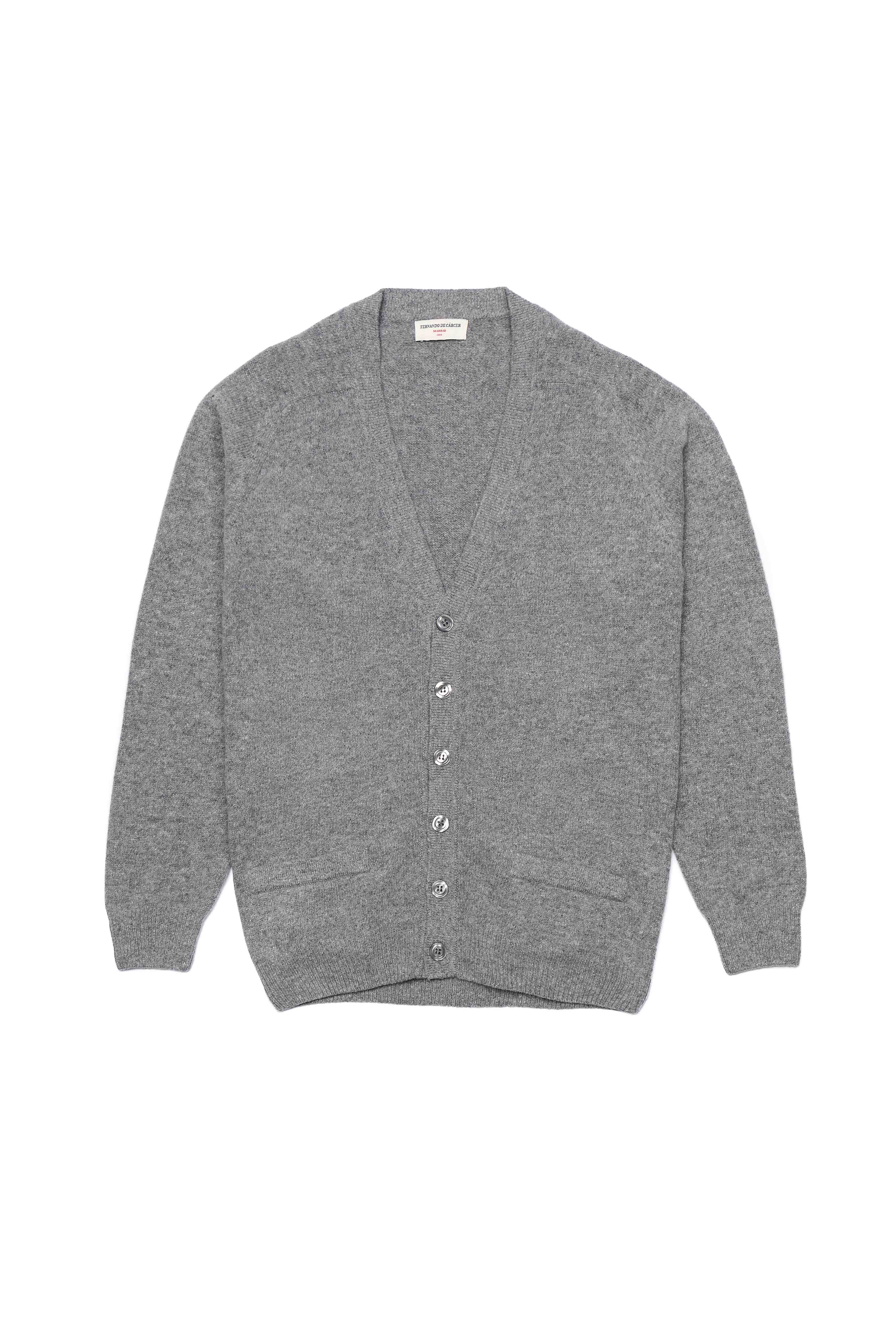 Cardigan Lambswool - Gris - Fernando de Cárcer